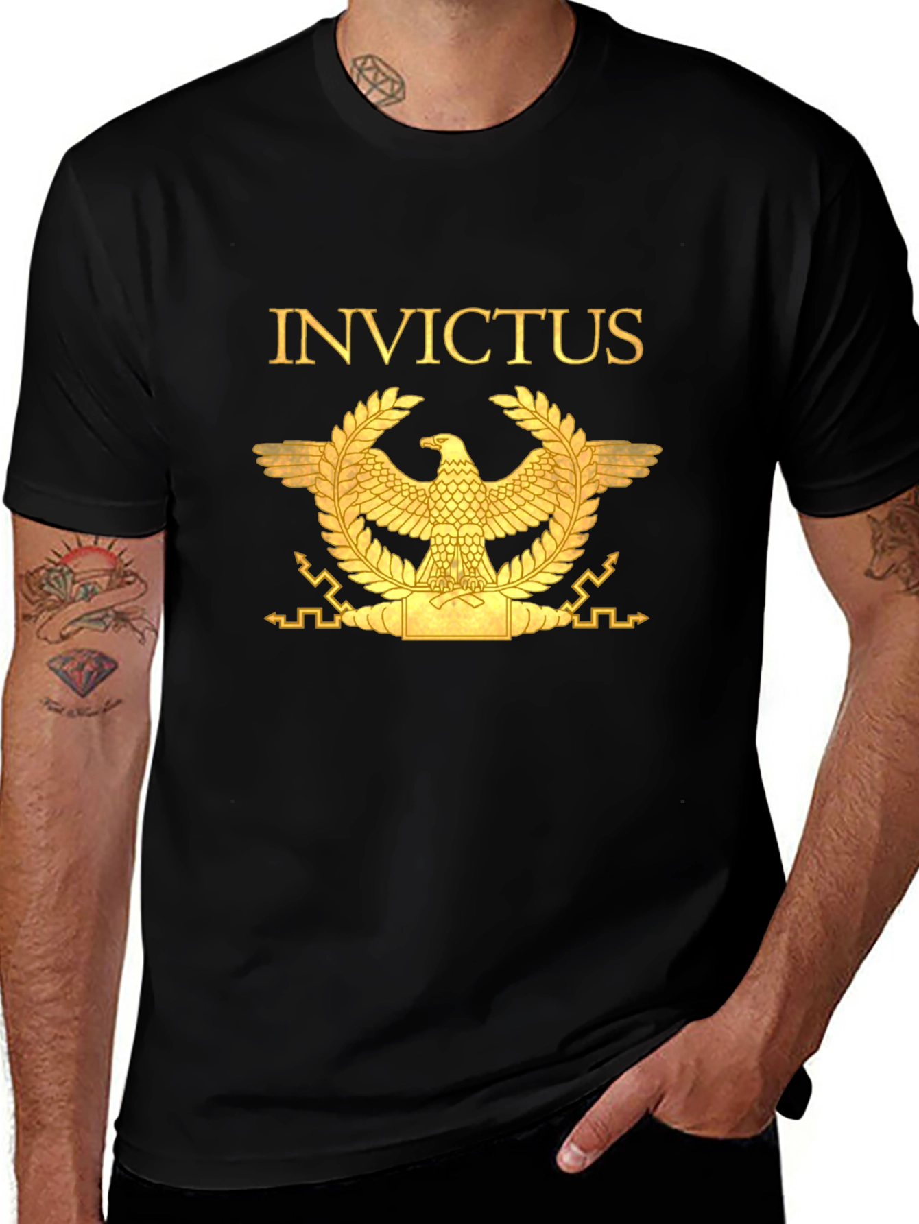 Invictus Roman Eagle Black T-Shirt