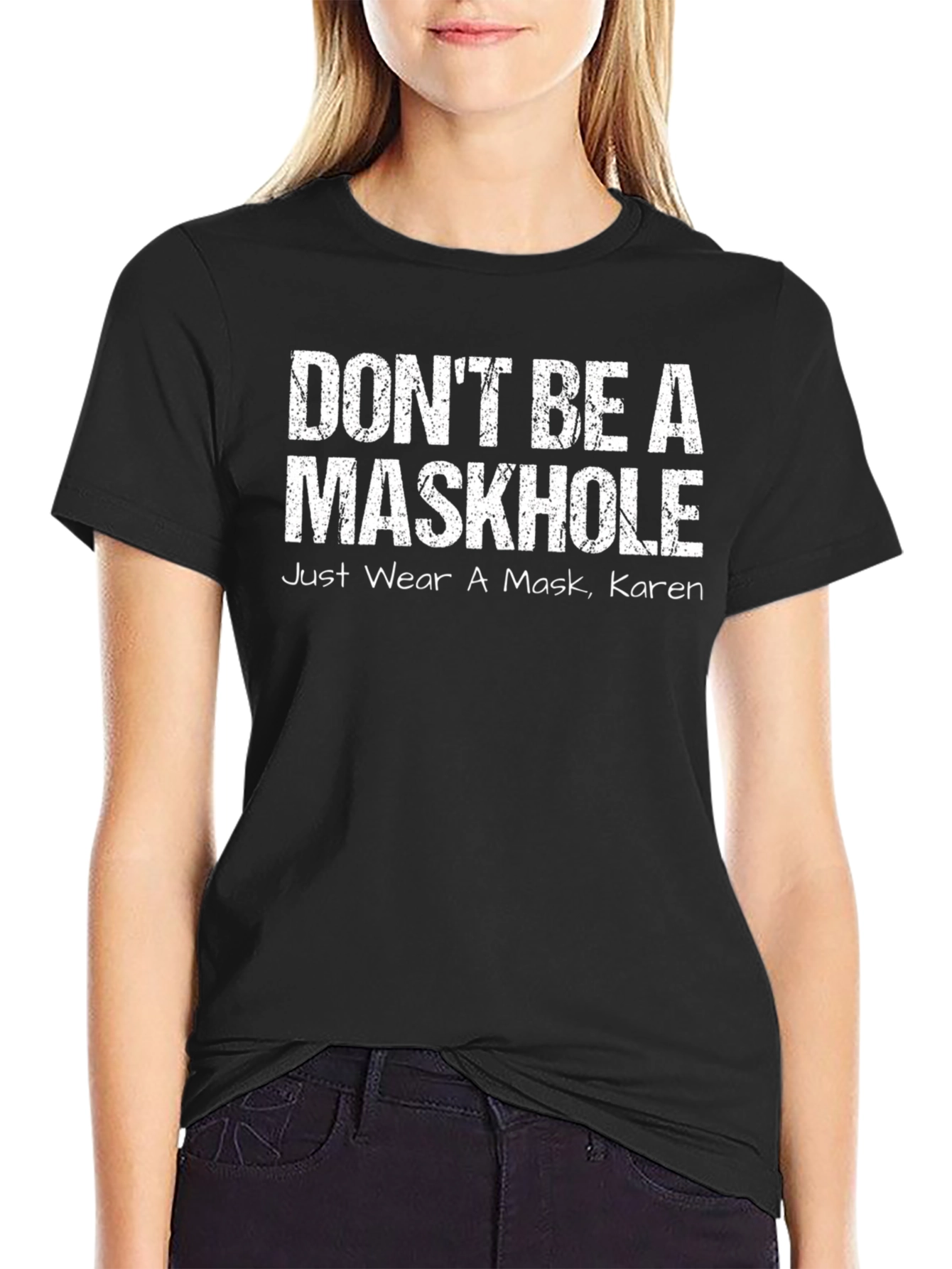 Dont Be A Maskhole Funny Graphic Tee