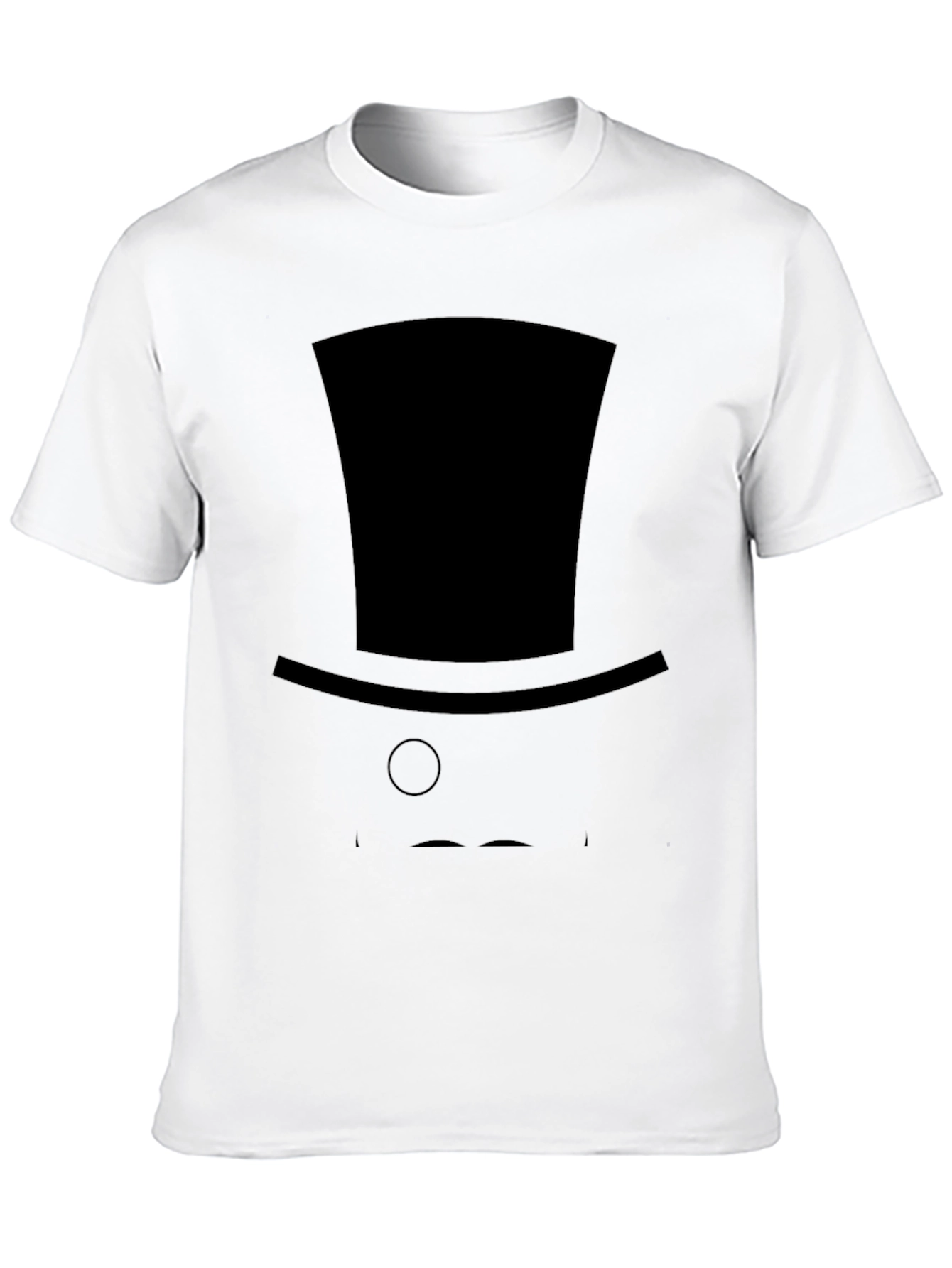 Gentlemans Silhouette Tee - Top Hat & Monocle Design