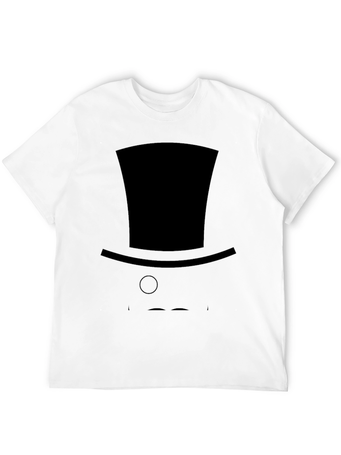 Gentlemans Silhouette Tee - Top Hat & Monocle Design