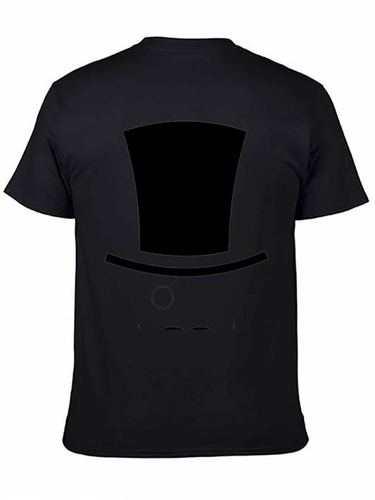 Gentlemans Silhouette Tee - Top Hat & Monocle Design