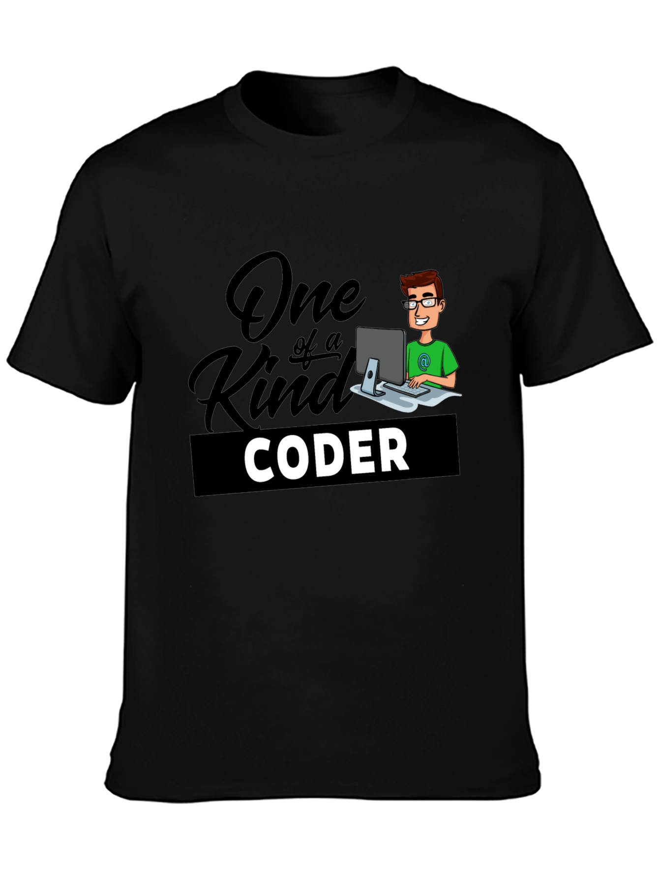 One of a Kind Coder Black T-Shirt