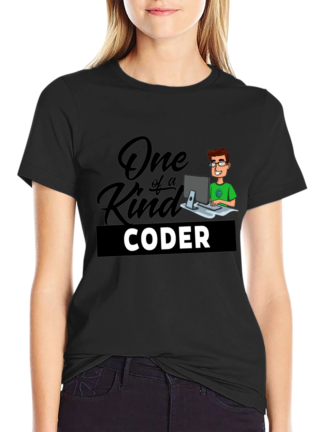 One of a Kind Coder Black T-Shirt