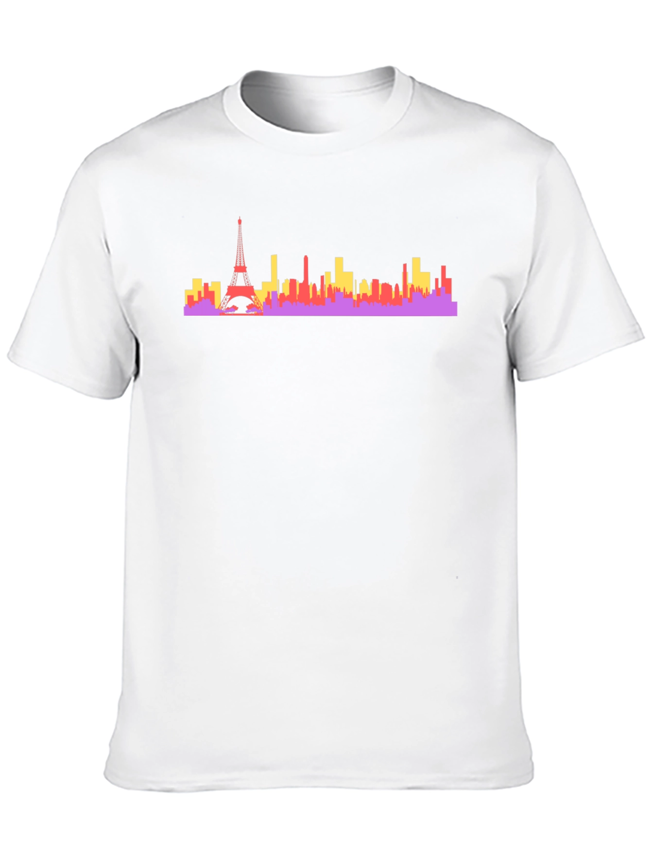 Paris Skyline Graphic Tee - Urban Style Cotton T-Shirt