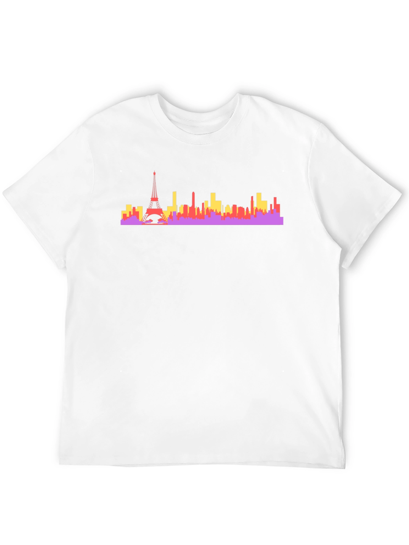 Paris Skyline Graphic Tee - Urban Style Cotton T-Shirt