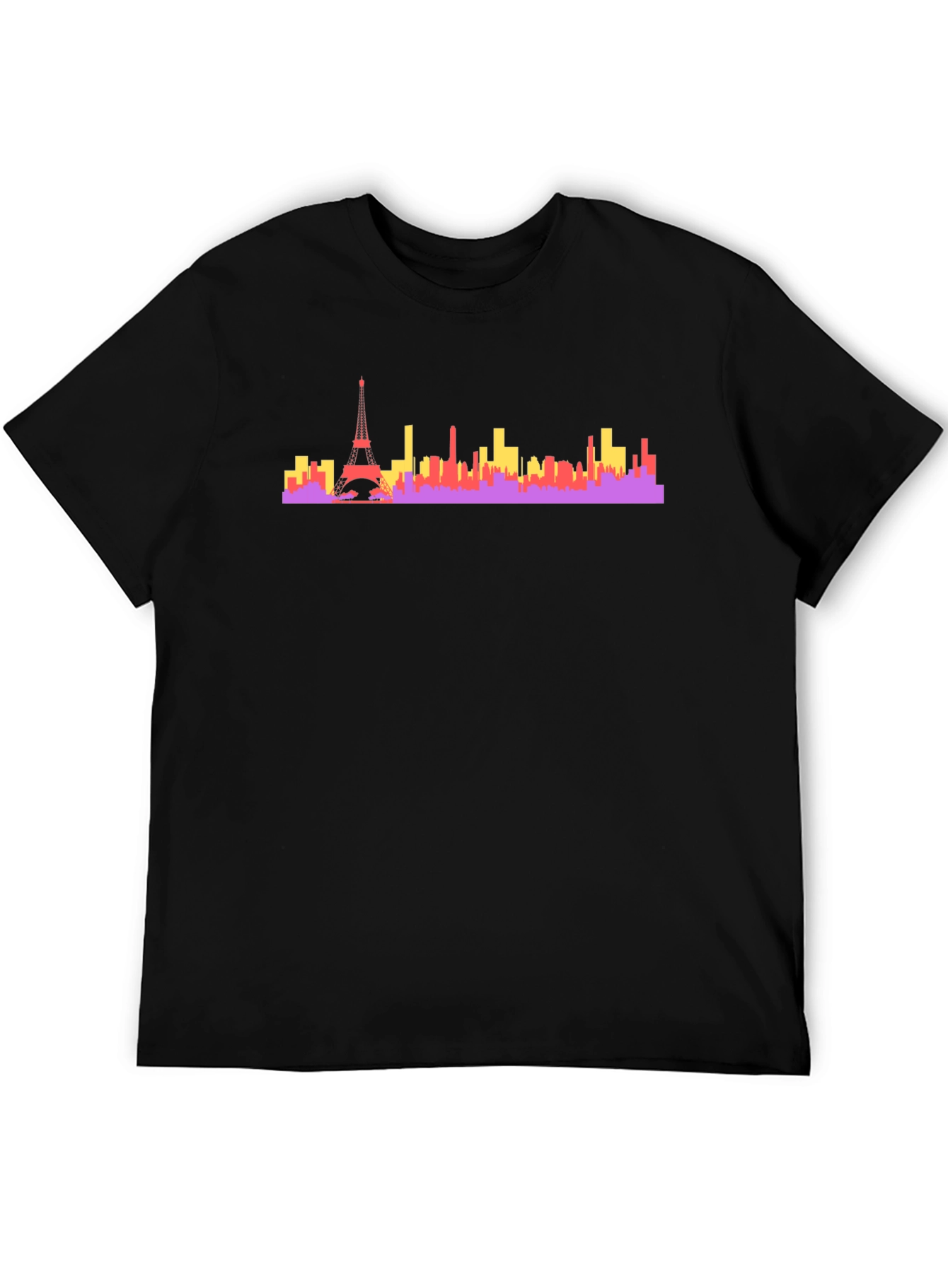 Paris Skyline Graphic Tee - Urban Style Cotton T-Shirt