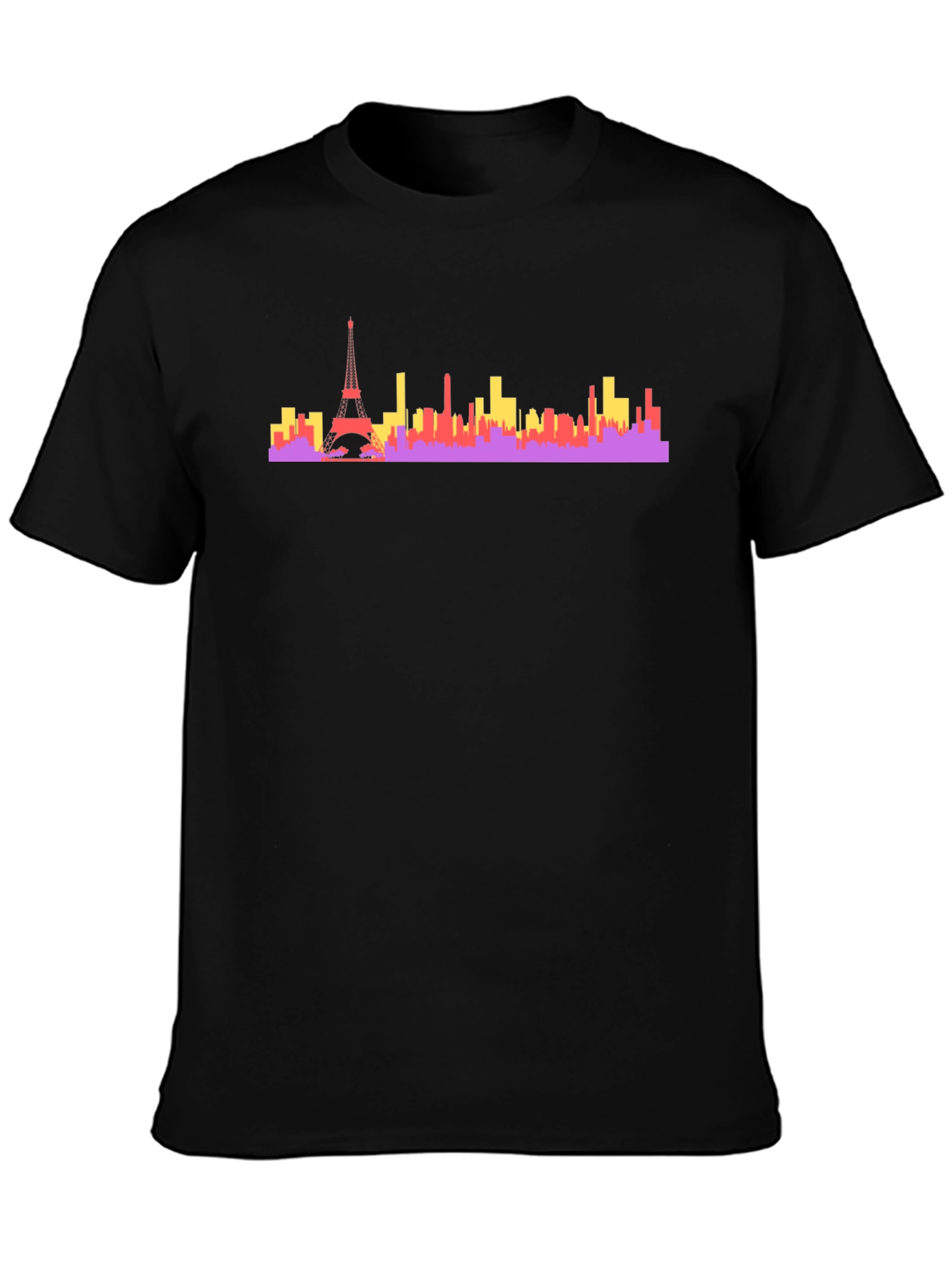 Paris Skyline Graphic Tee - Urban Style Cotton T-Shirt