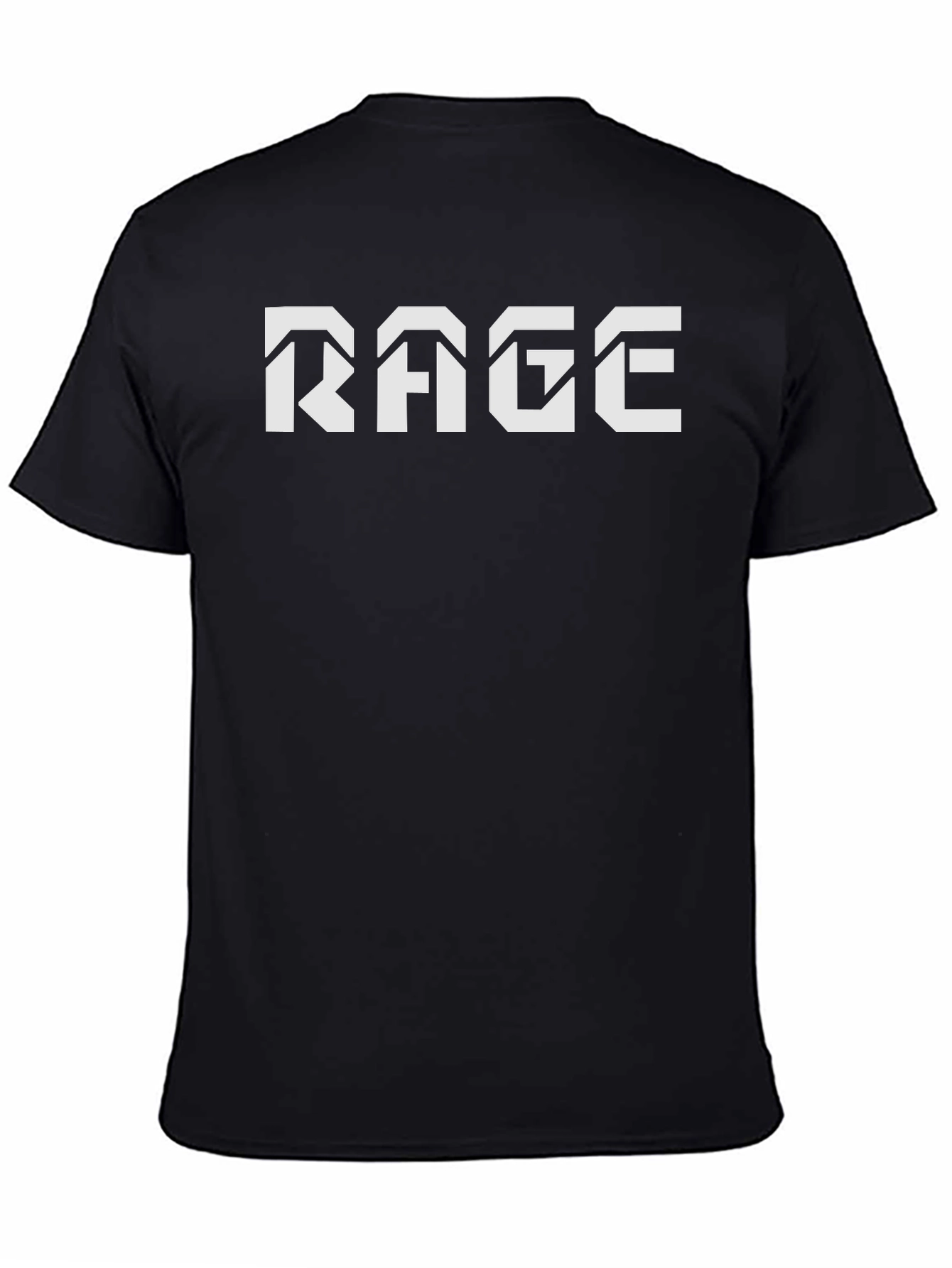 RAGE Graphic Tee - Black Casual T-Shirt