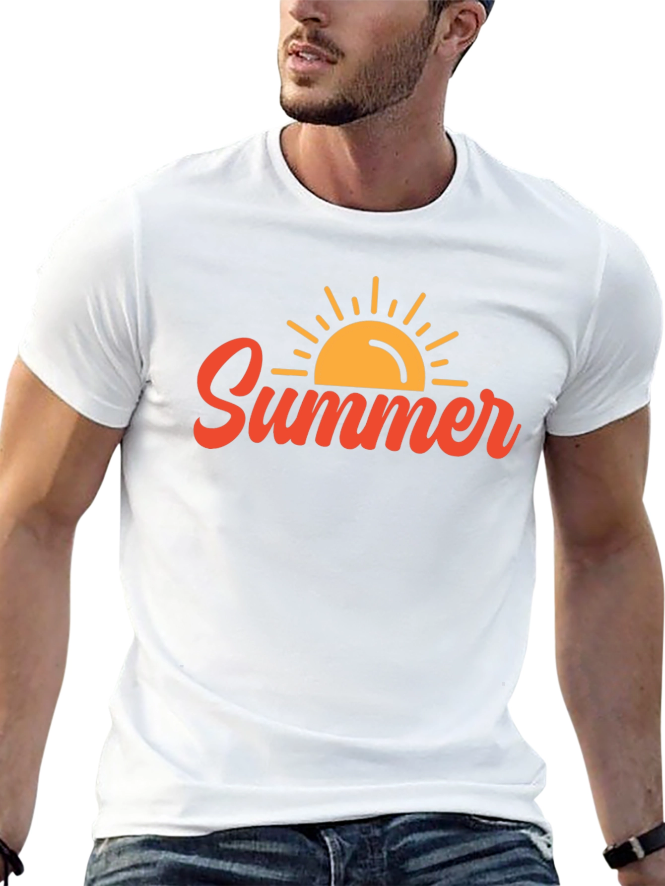 Summer Sun Graphic Tee - Black