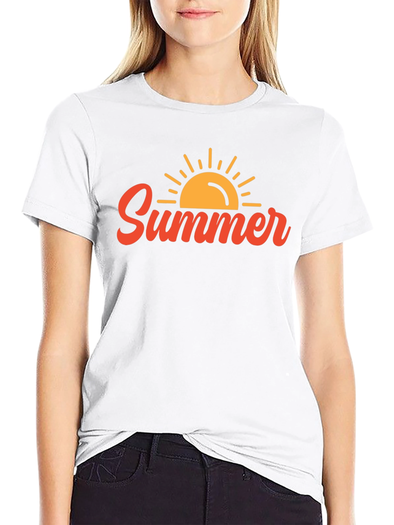 Summer Sun Graphic Tee - Black