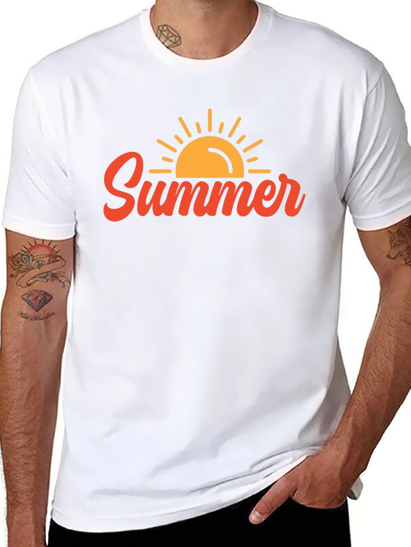 Summer Sun Graphic Tee - Black
