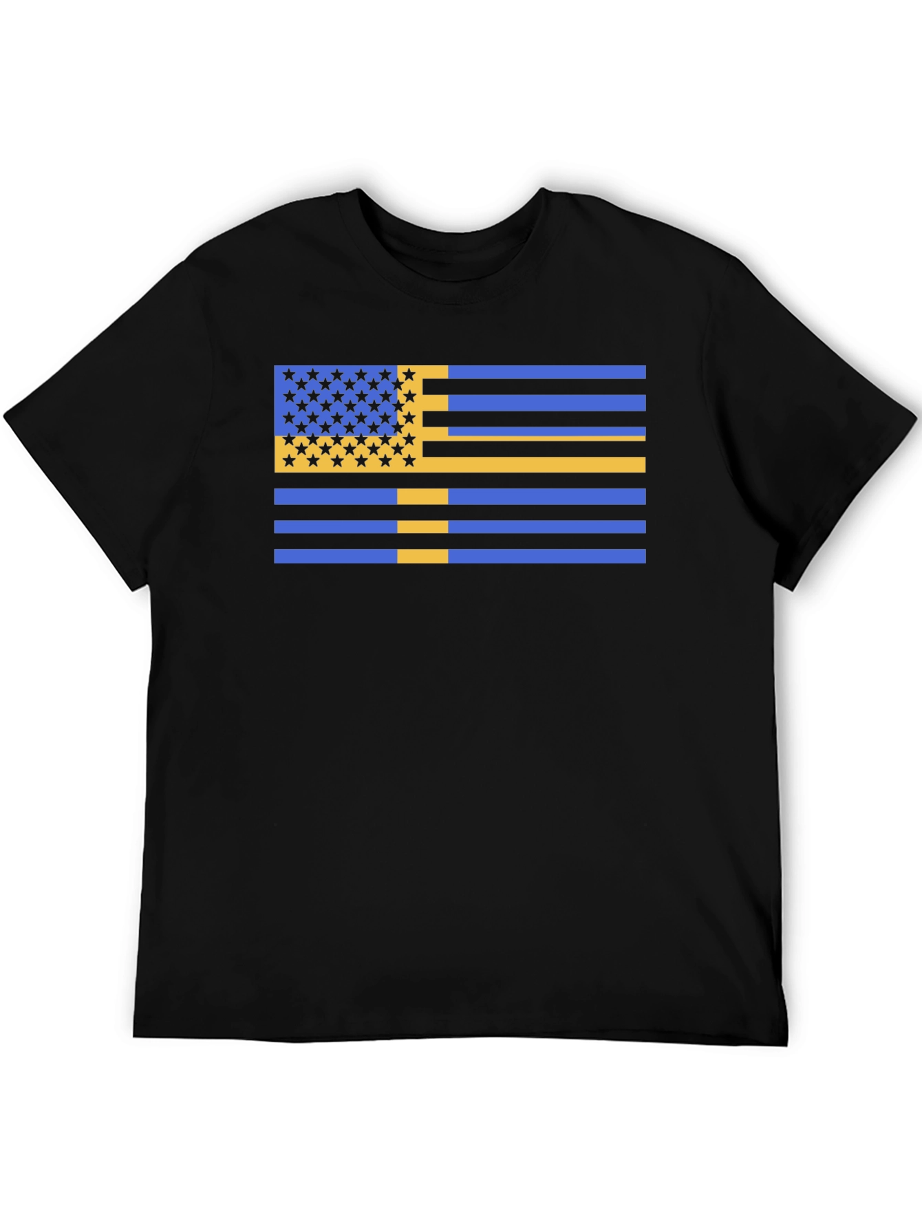 Unique USA/Sweden Flag Graphic Tee
