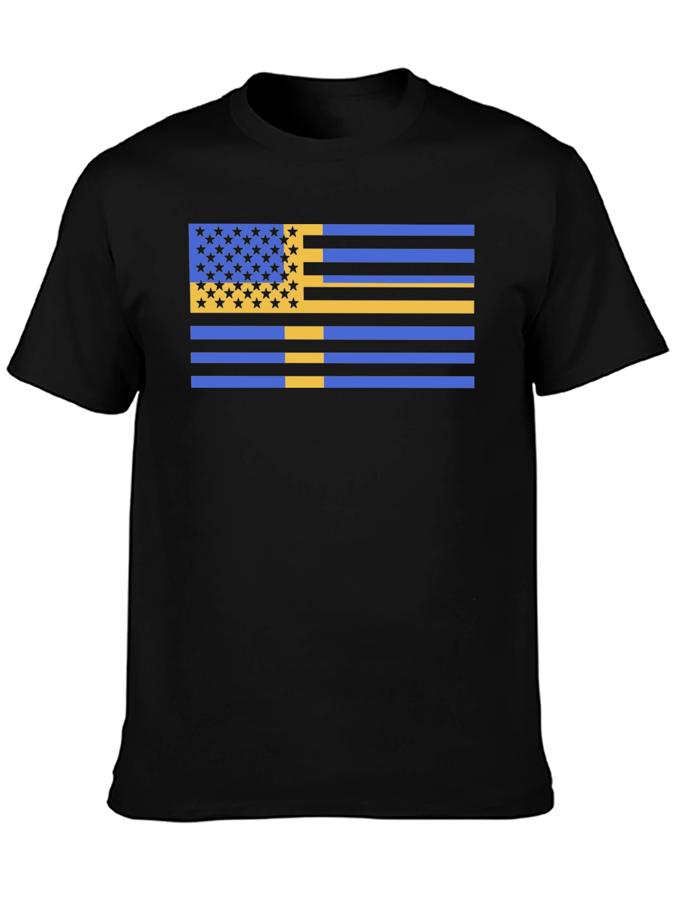 Unique USA/Sweden Flag Graphic Tee