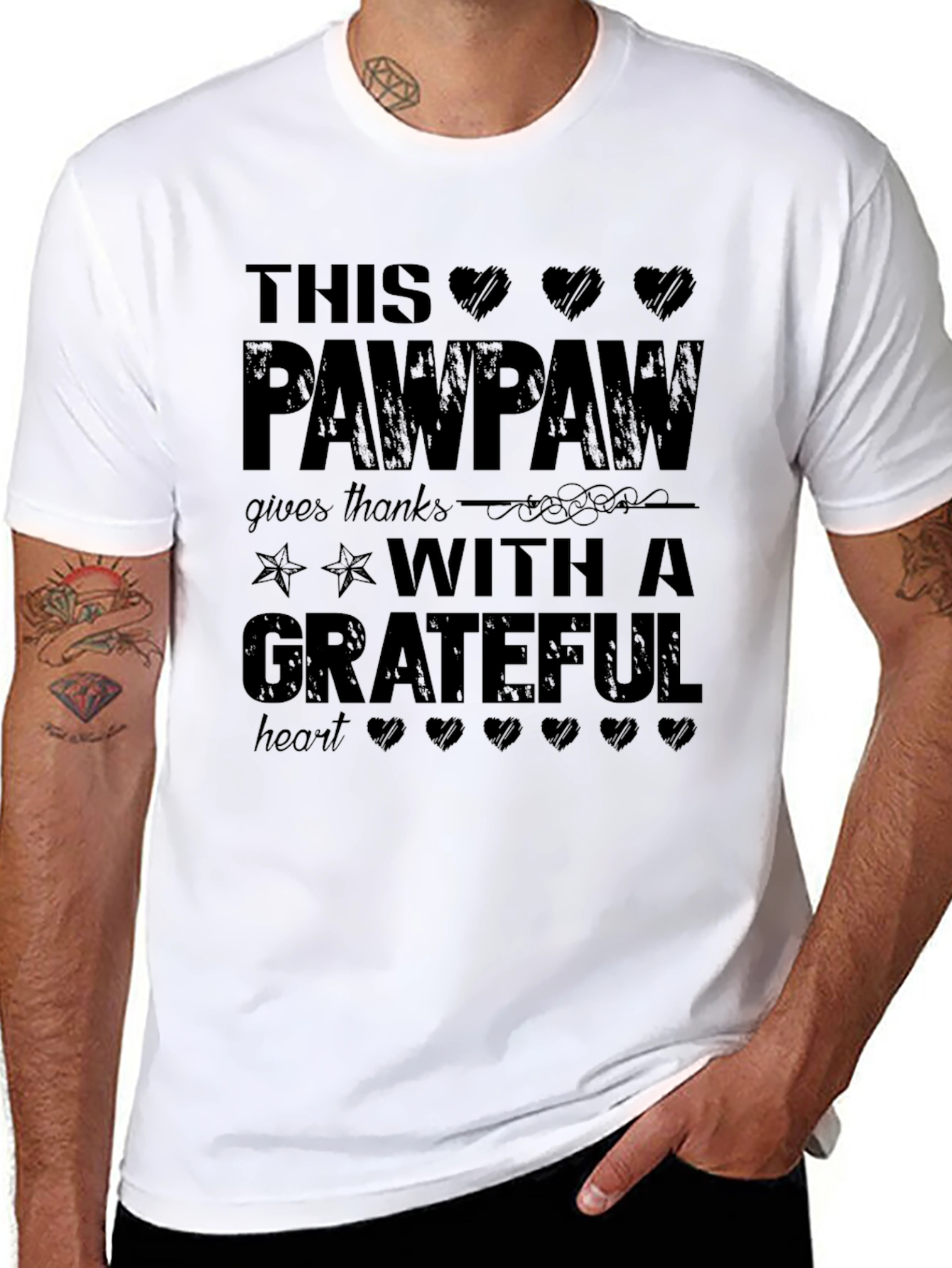 Grateful Pawpaw T-Shirt - Black