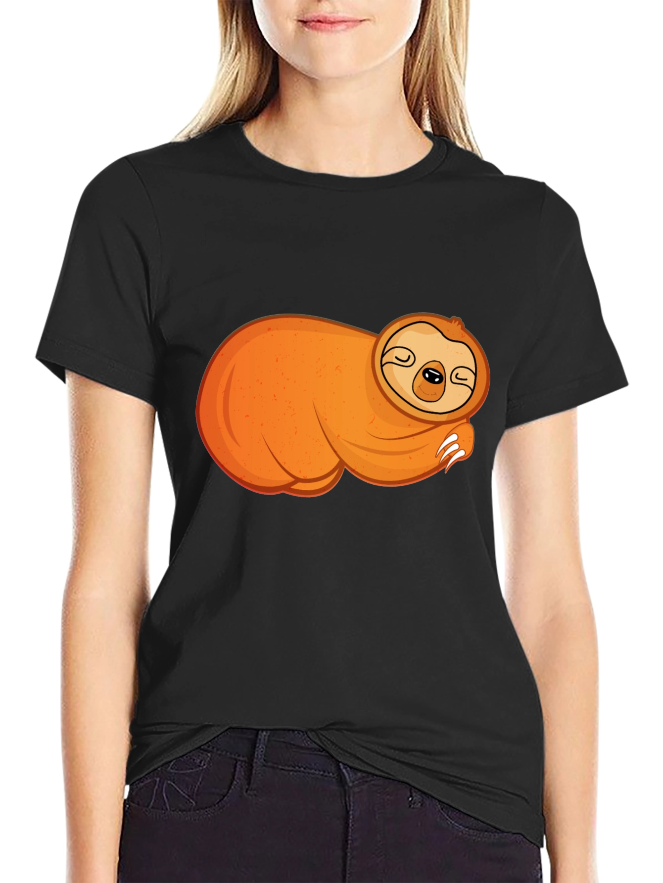Lazy Sloth Graphic Tee - Relaxed & Comfy