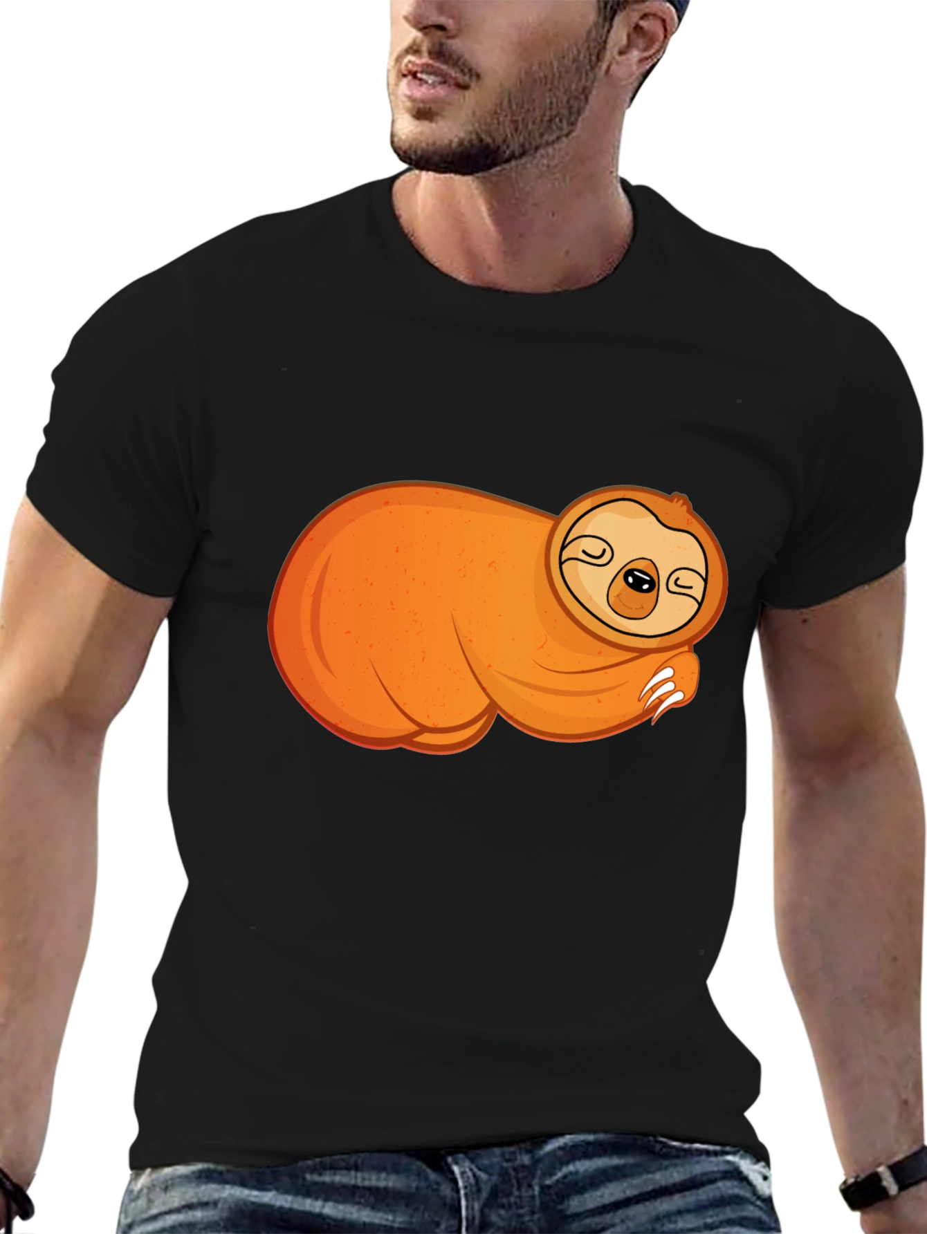 Lazy Sloth Graphic Tee - Relaxed & Comfy