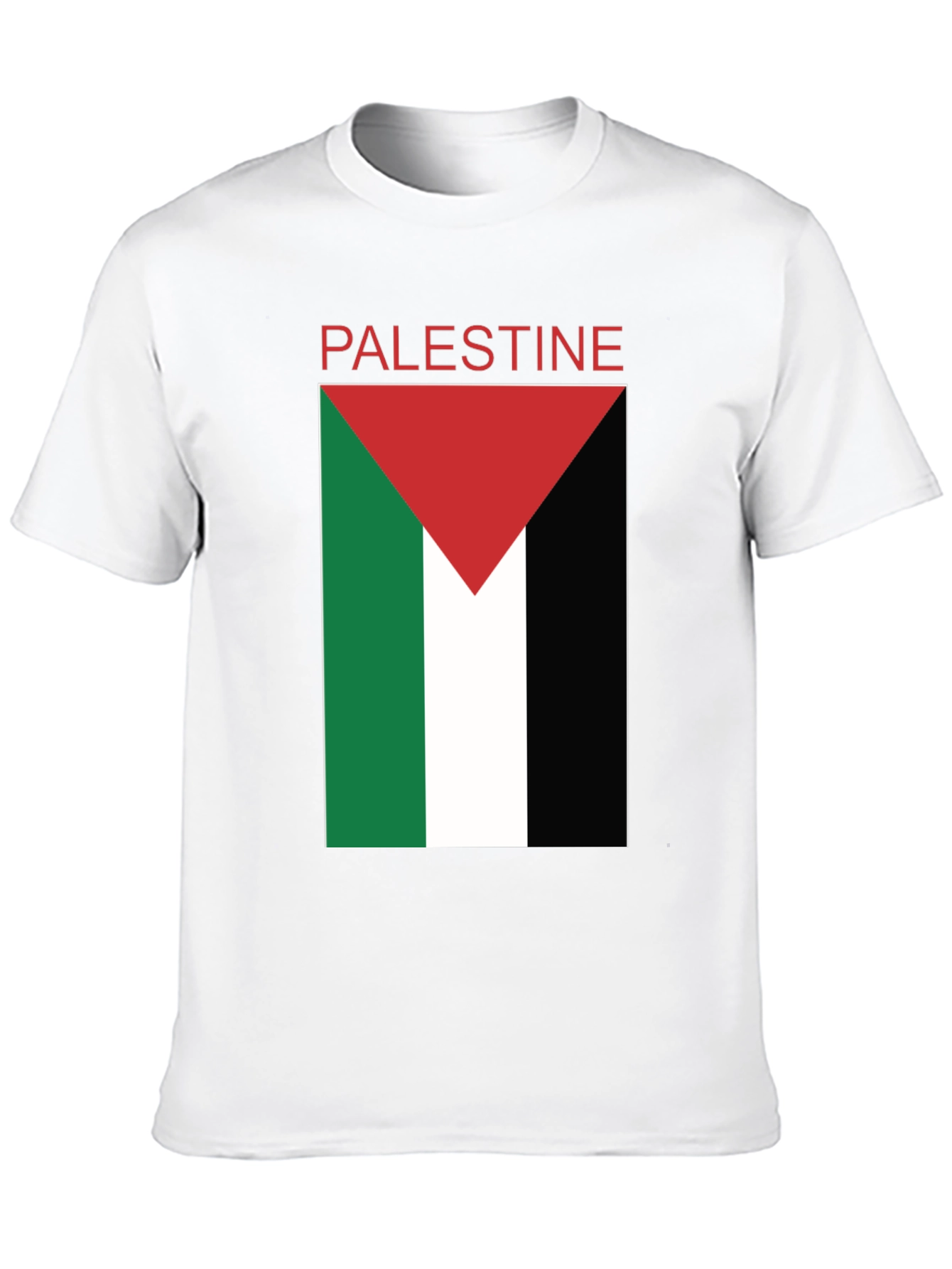 Palestine Flag T-Shirt - Black Pride Tee