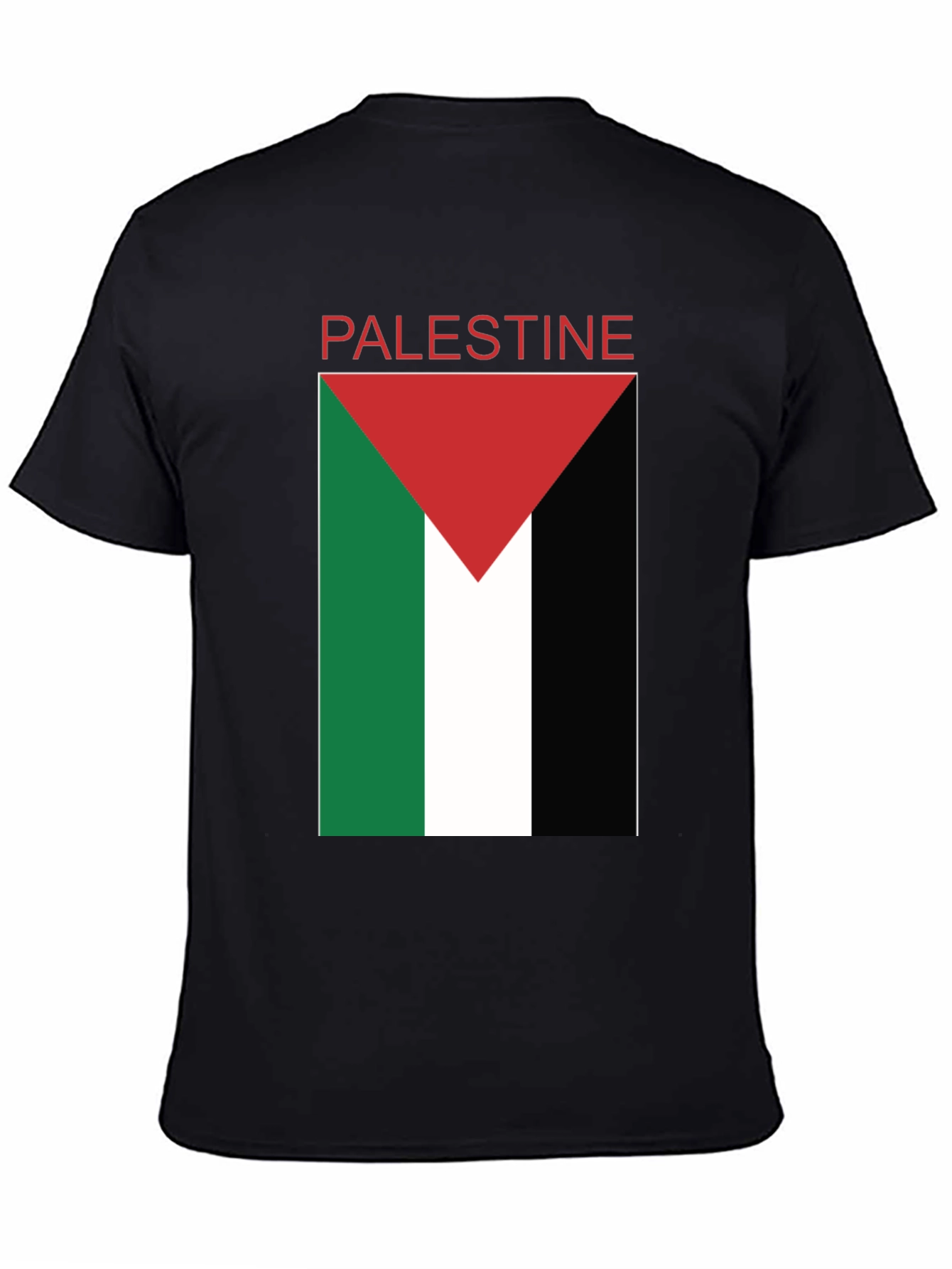 Palestine Flag T-Shirt - Black Pride Tee