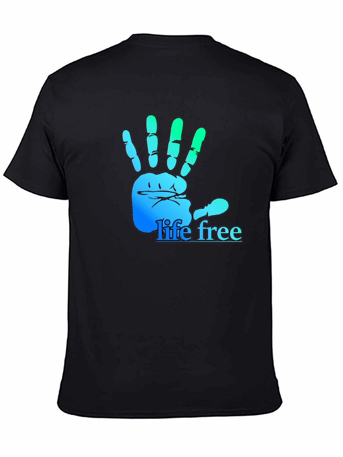 Life Free Hand Graphic T-Shirt - Soft Cotton Tee
