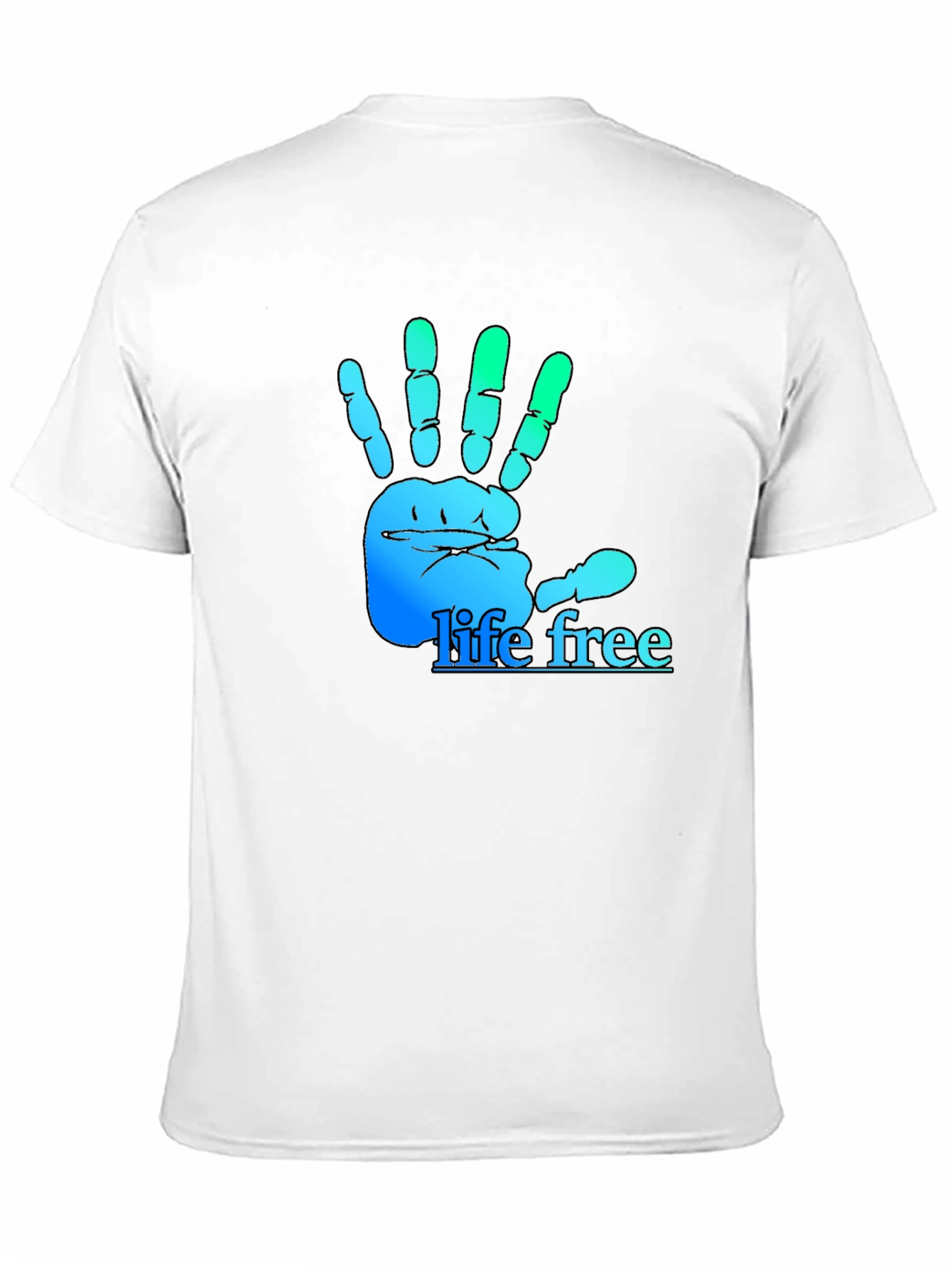 Life Free Hand Graphic T-Shirt - Soft Cotton Tee