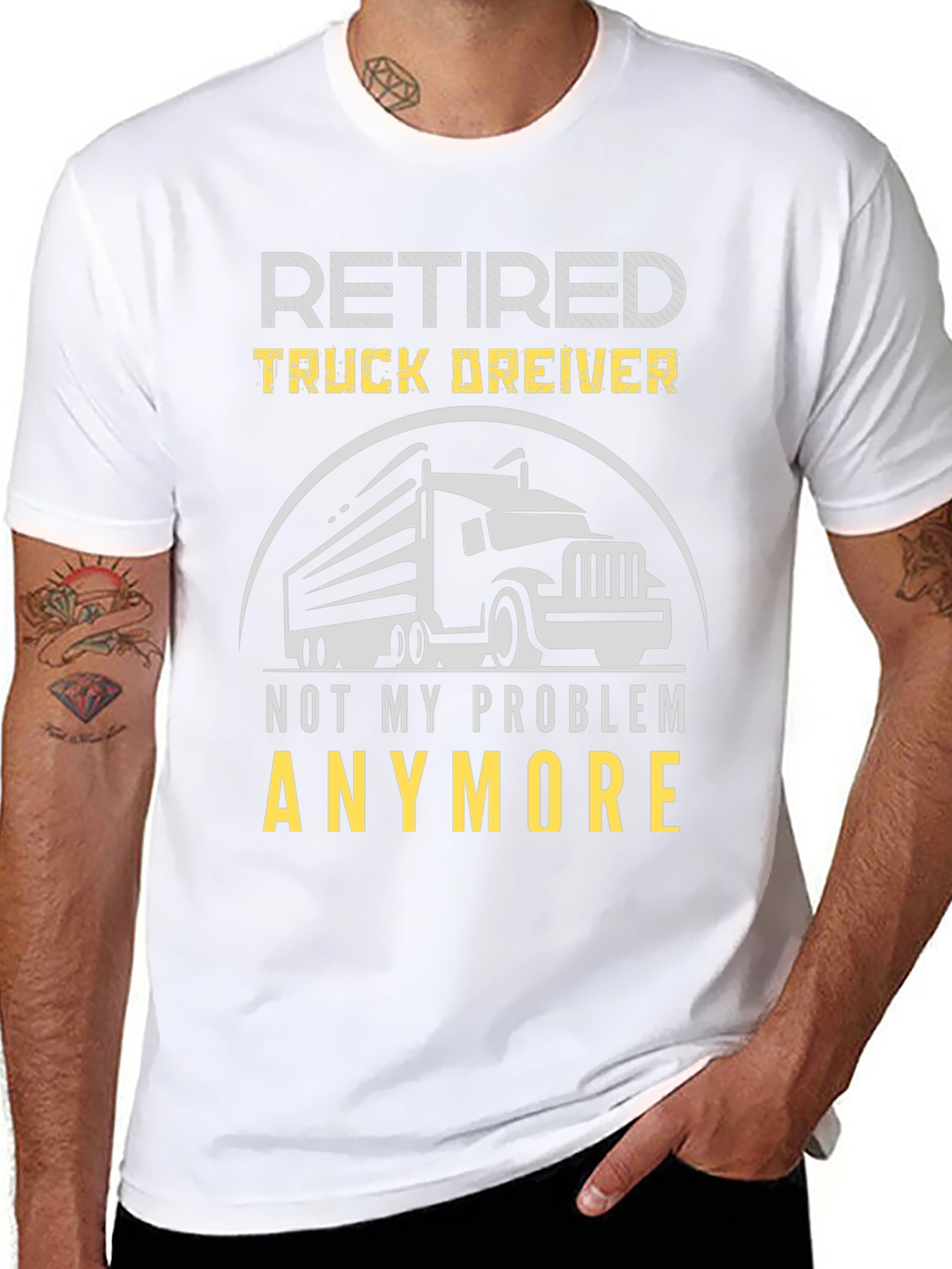 Retired Truck Driver Graphic T-Shirt