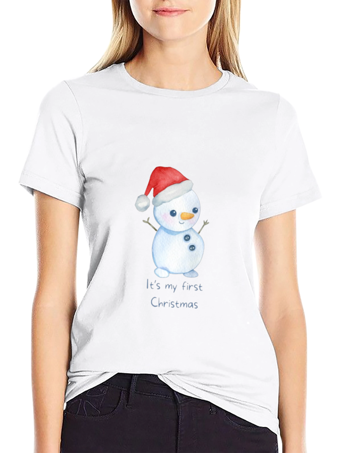 First Christmas Snowman T-Shirt - Holiday Apparel