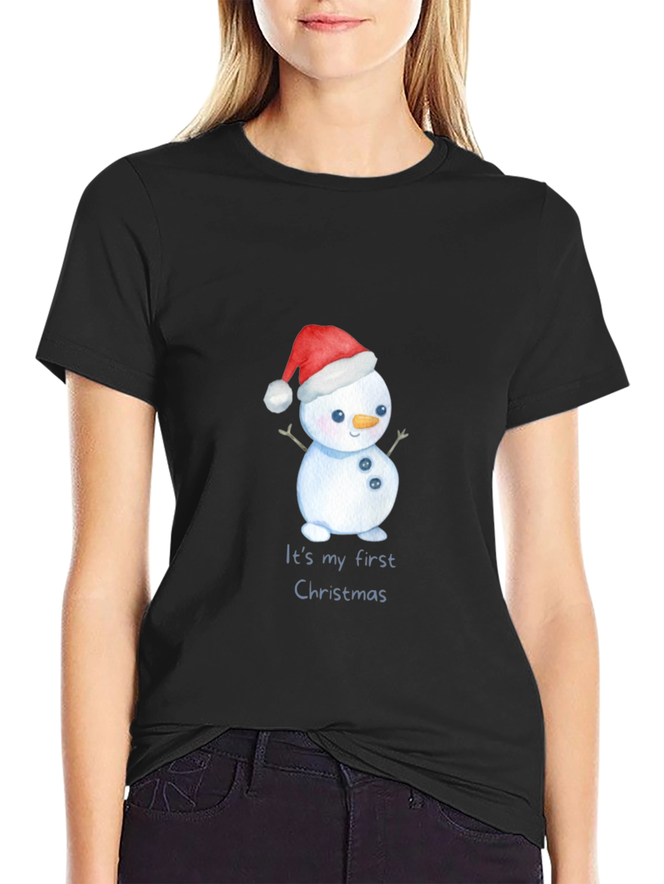 First Christmas Snowman T-Shirt - Holiday Apparel