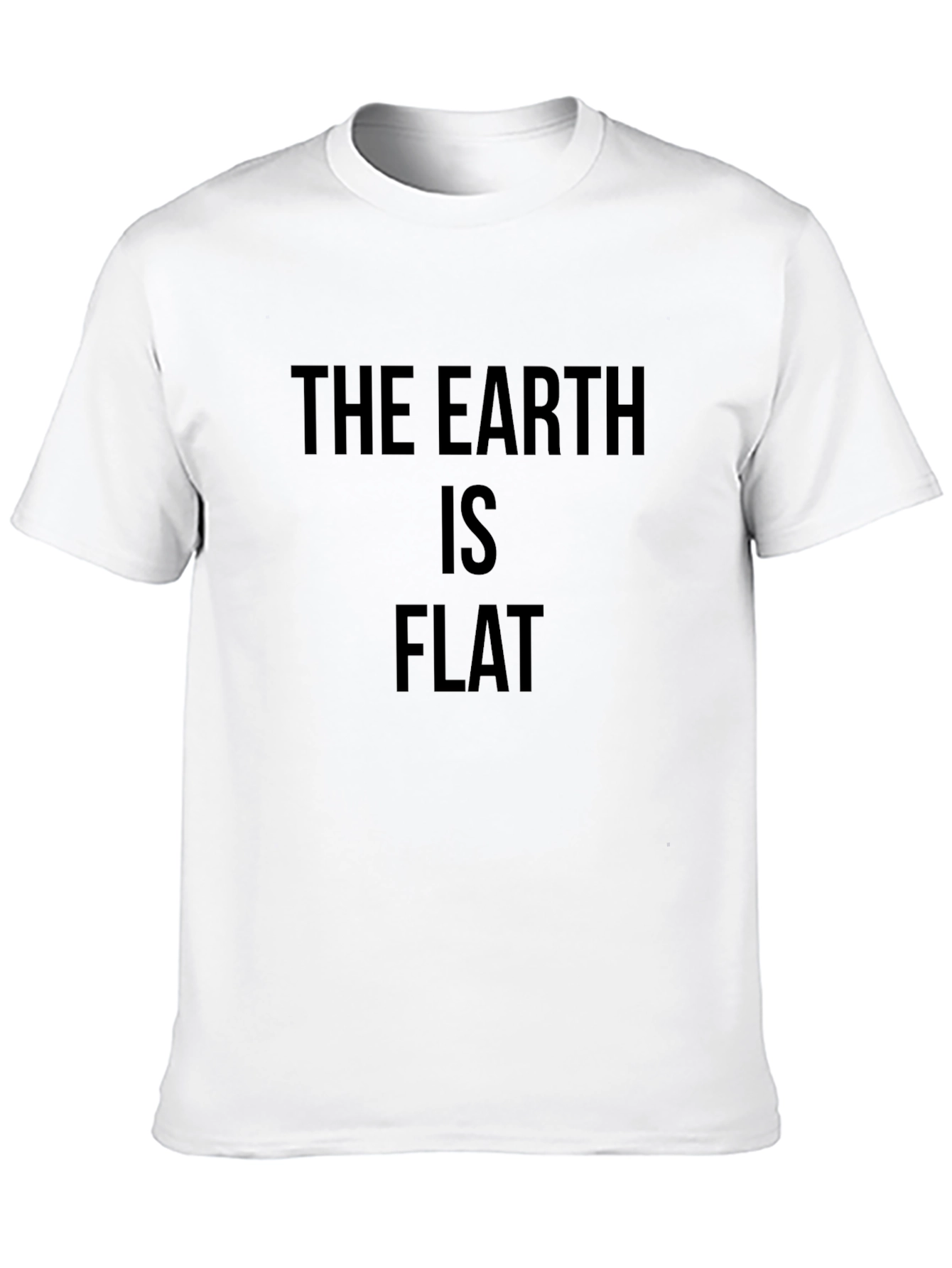 The Earth Is Flat Novelty T-Shirt