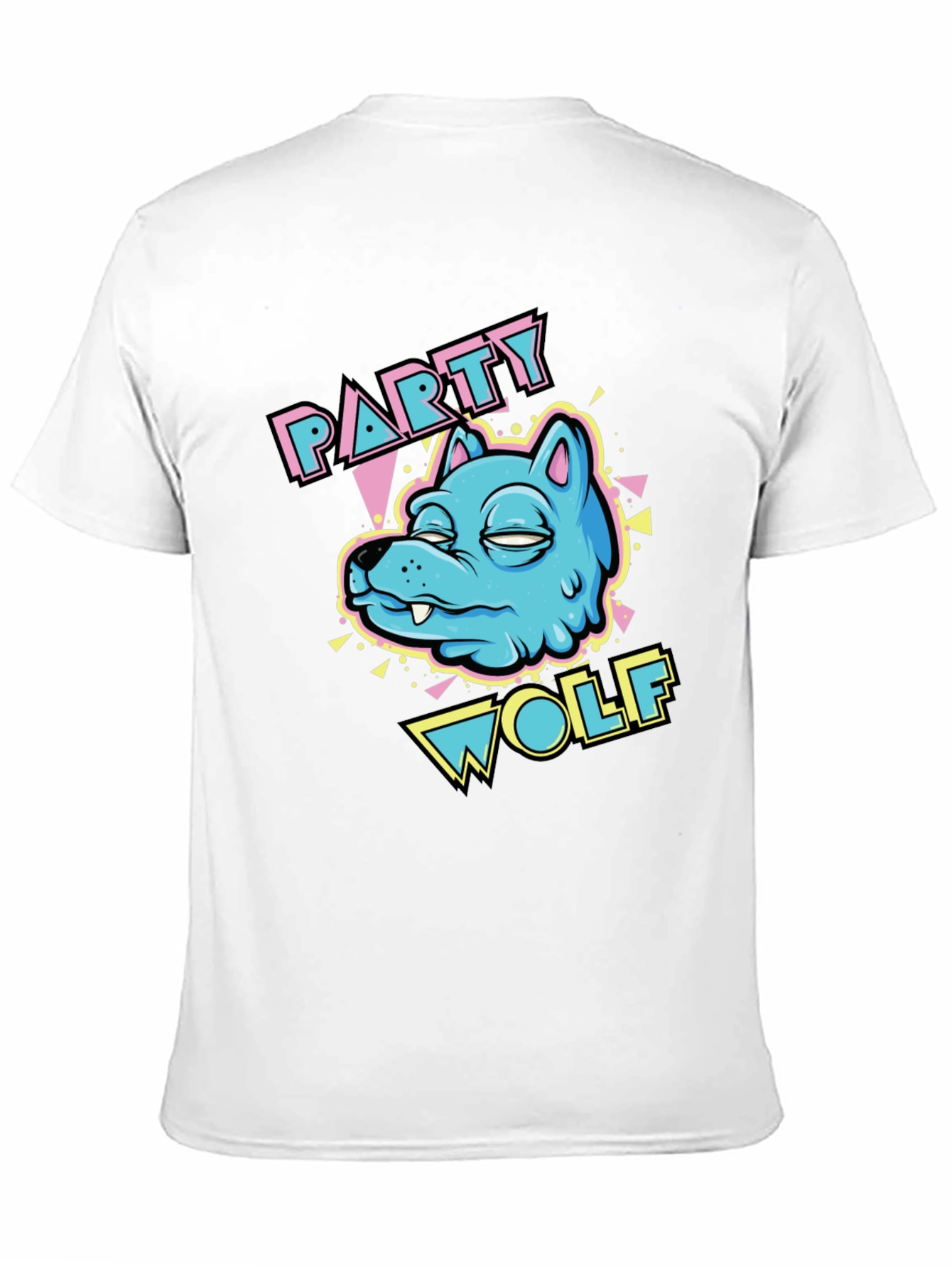 Party Wolf Graphic T-Shirt - Black