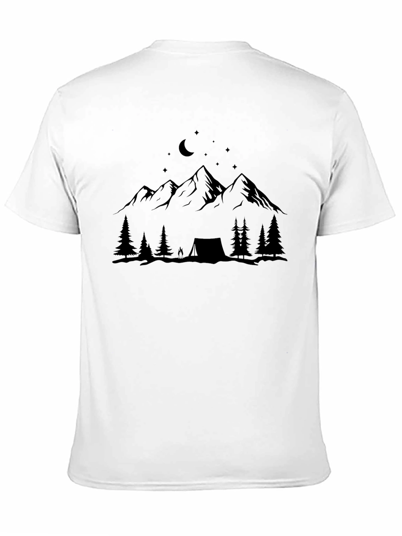 Mountain Camping Black T-Shirt