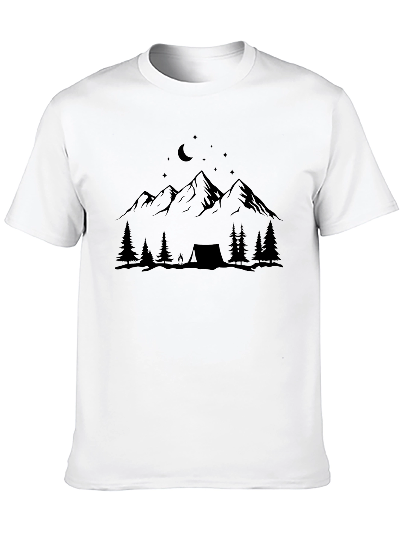 Mountain Camping Black T-Shirt