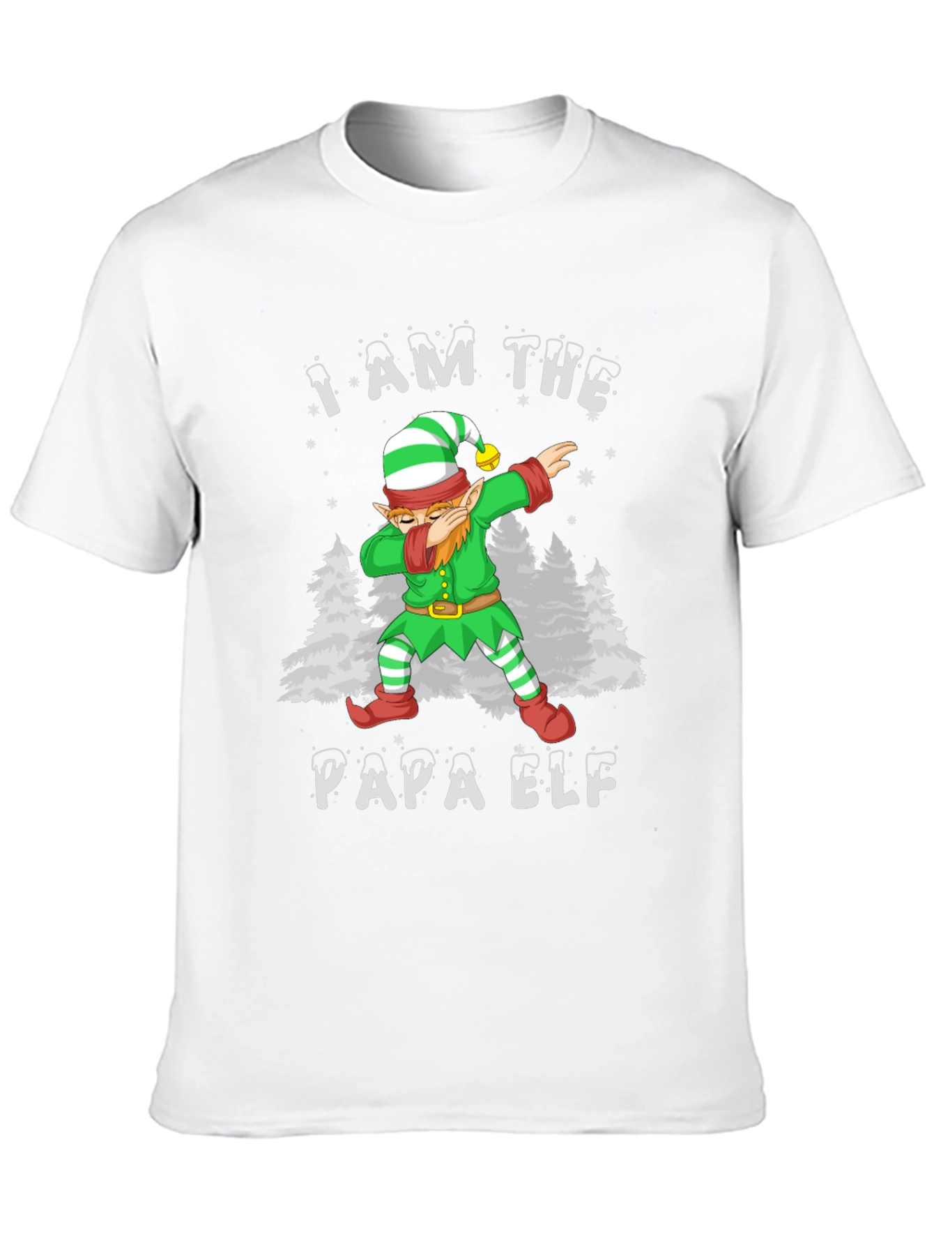 I Am The Papa Elf Dabbing Christmas Holiday T-Shirt