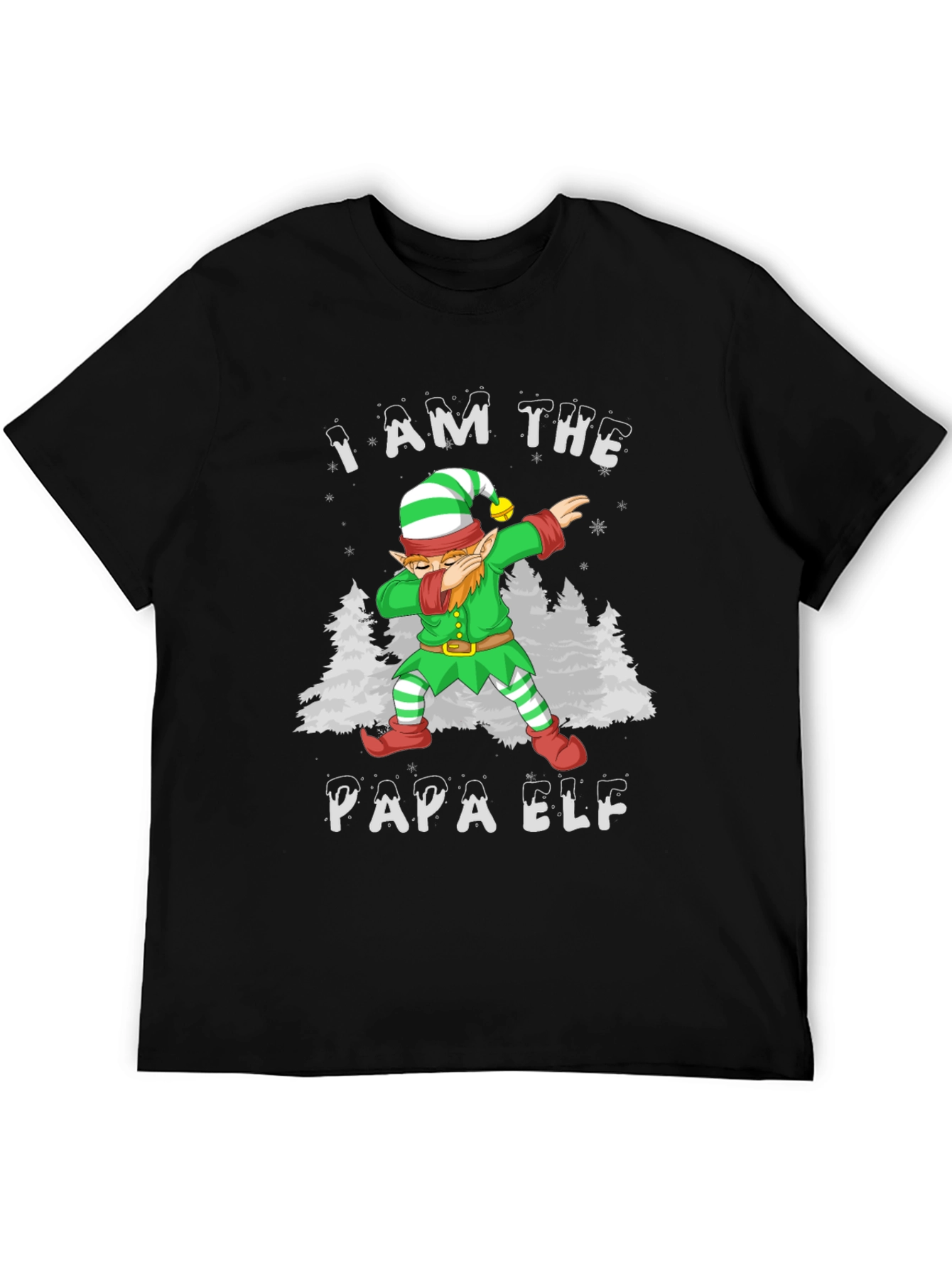 I Am The Papa Elf Dabbing Christmas Holiday T-Shirt