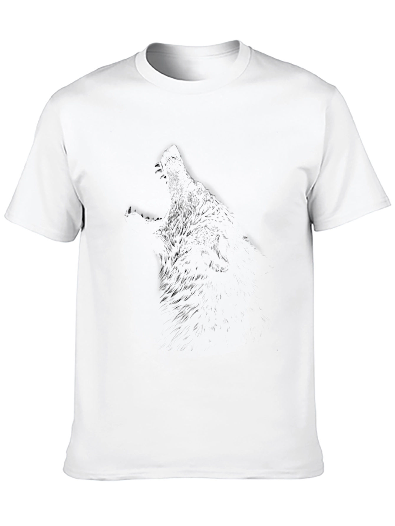 Black Wolf Graphic Tee - Mens Short Sleeve