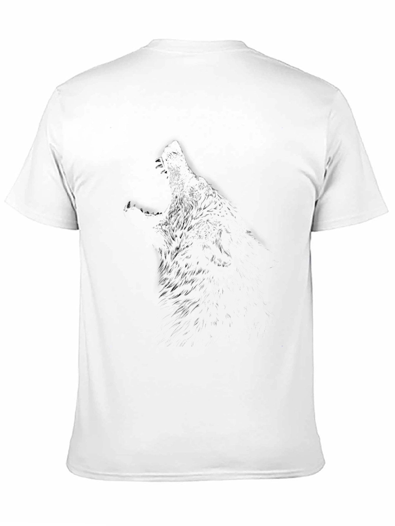 Black Wolf Graphic Tee - Mens Short Sleeve
