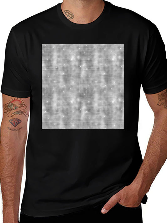 Cosmic Sparkle Tee - Classic Black Cotton Comfort