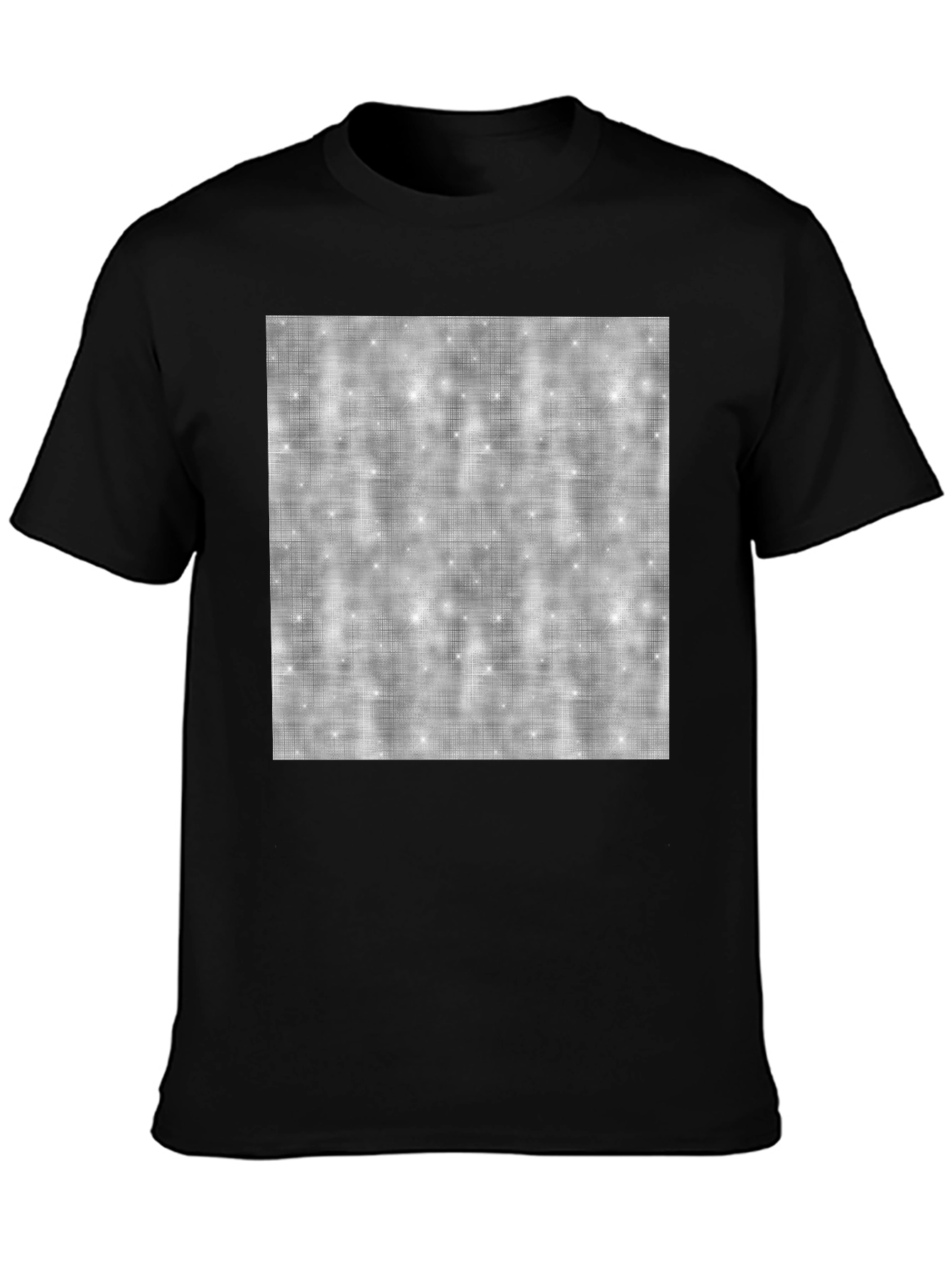 Cosmic Sparkle Tee - Classic Black Cotton Comfort