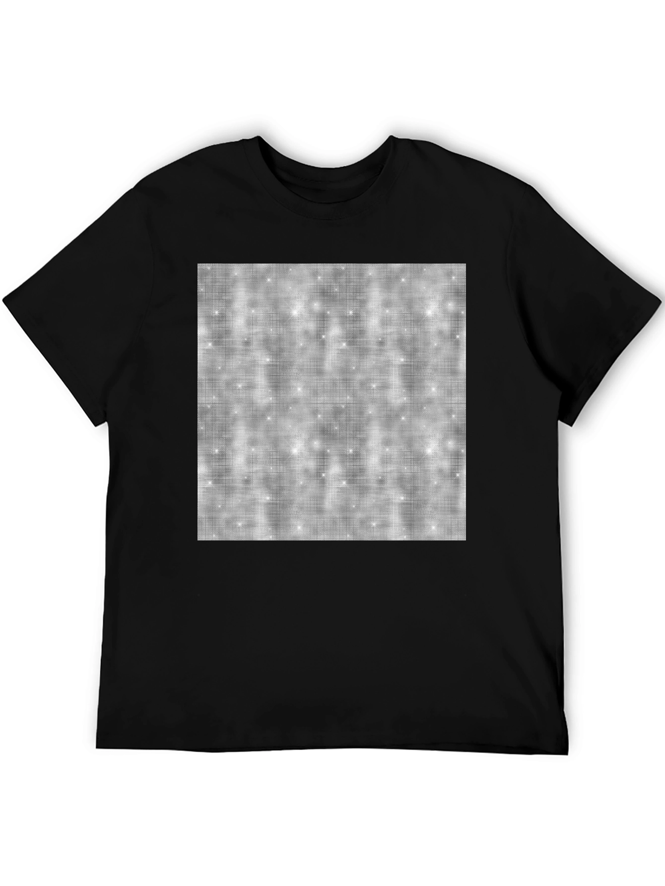 Cosmic Sparkle Tee - Classic Black Cotton Comfort