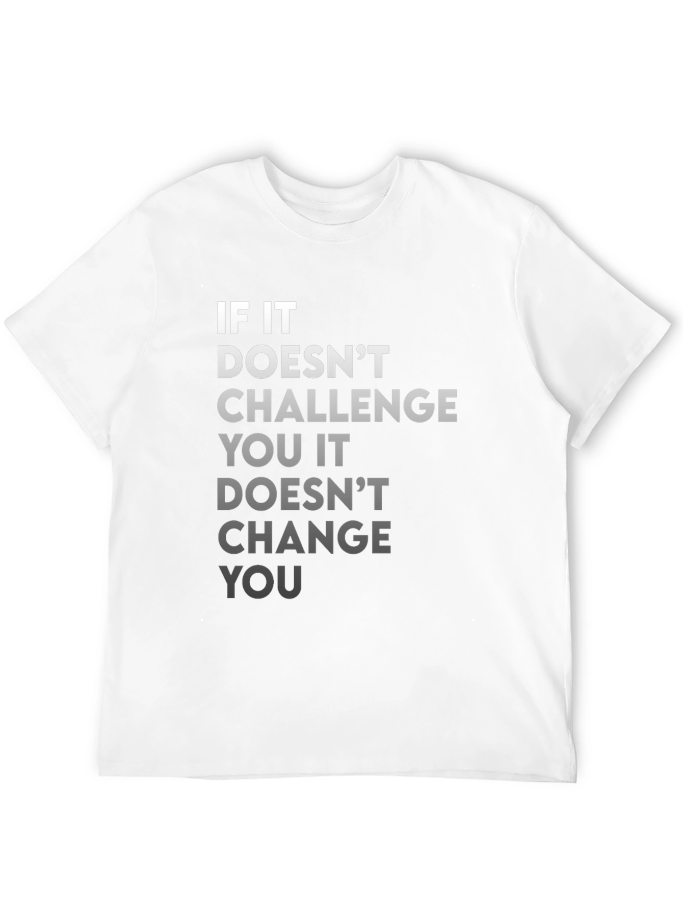 Motivational Graphic Tee - Challenge and Change