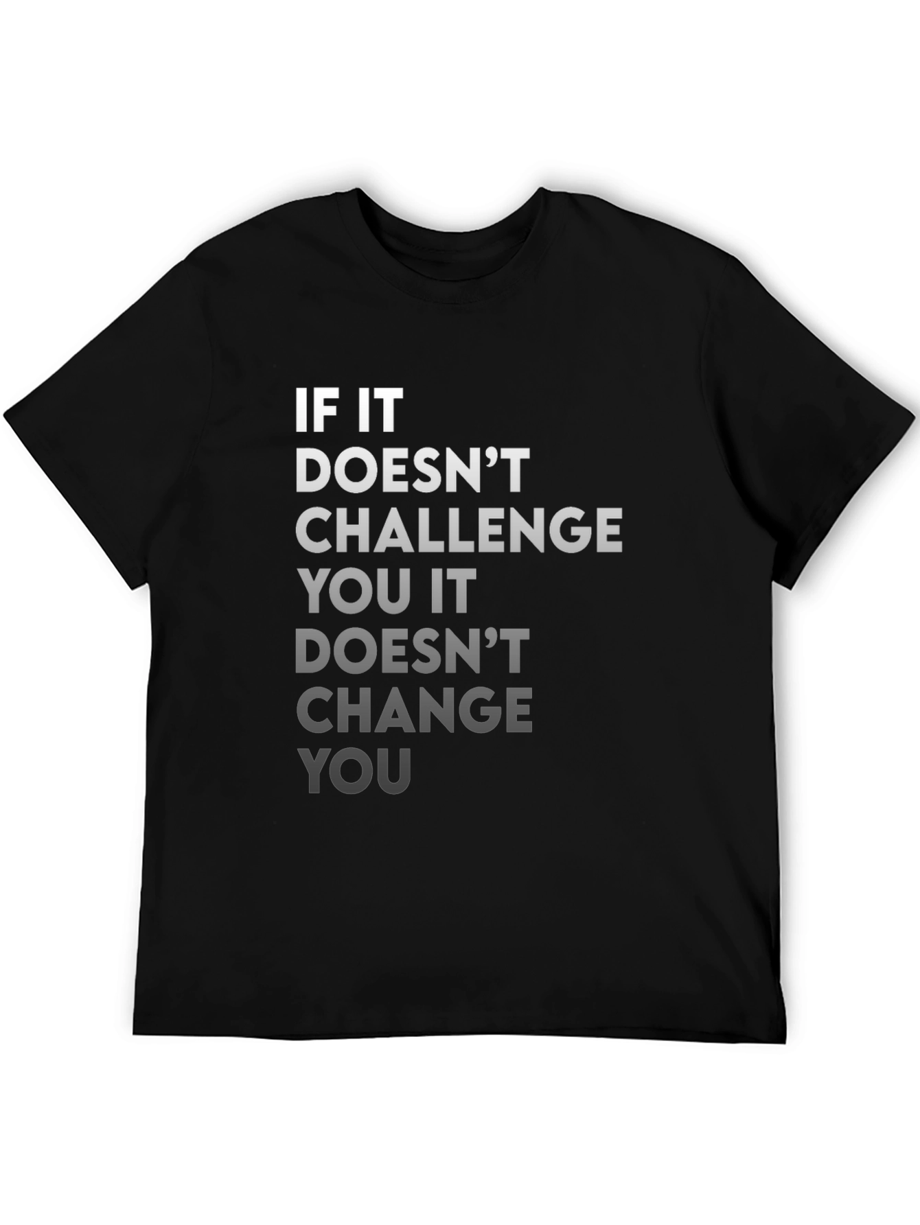 Motivational Graphic Tee - Challenge and Change
