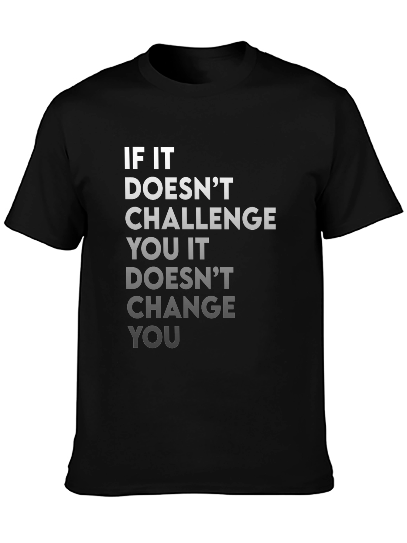 Motivational Graphic Tee - Challenge and Change