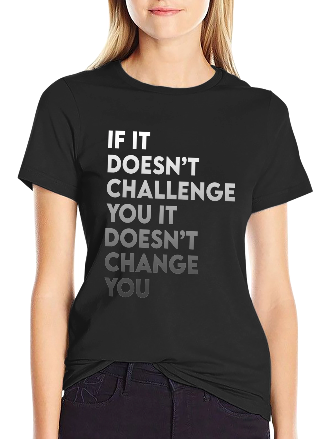 Motivational Graphic Tee - Challenge and Change