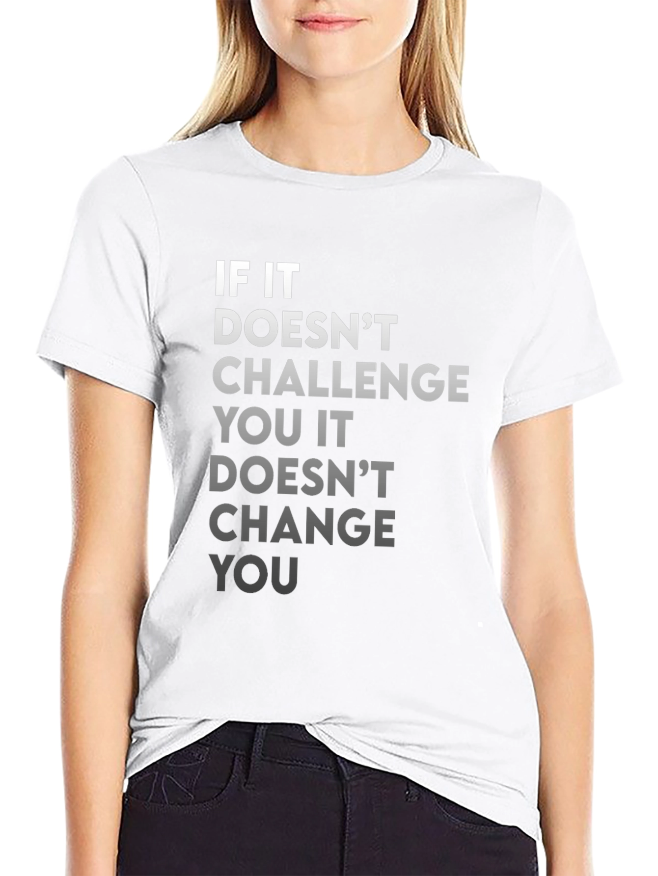 Motivational Graphic Tee - Challenge and Change