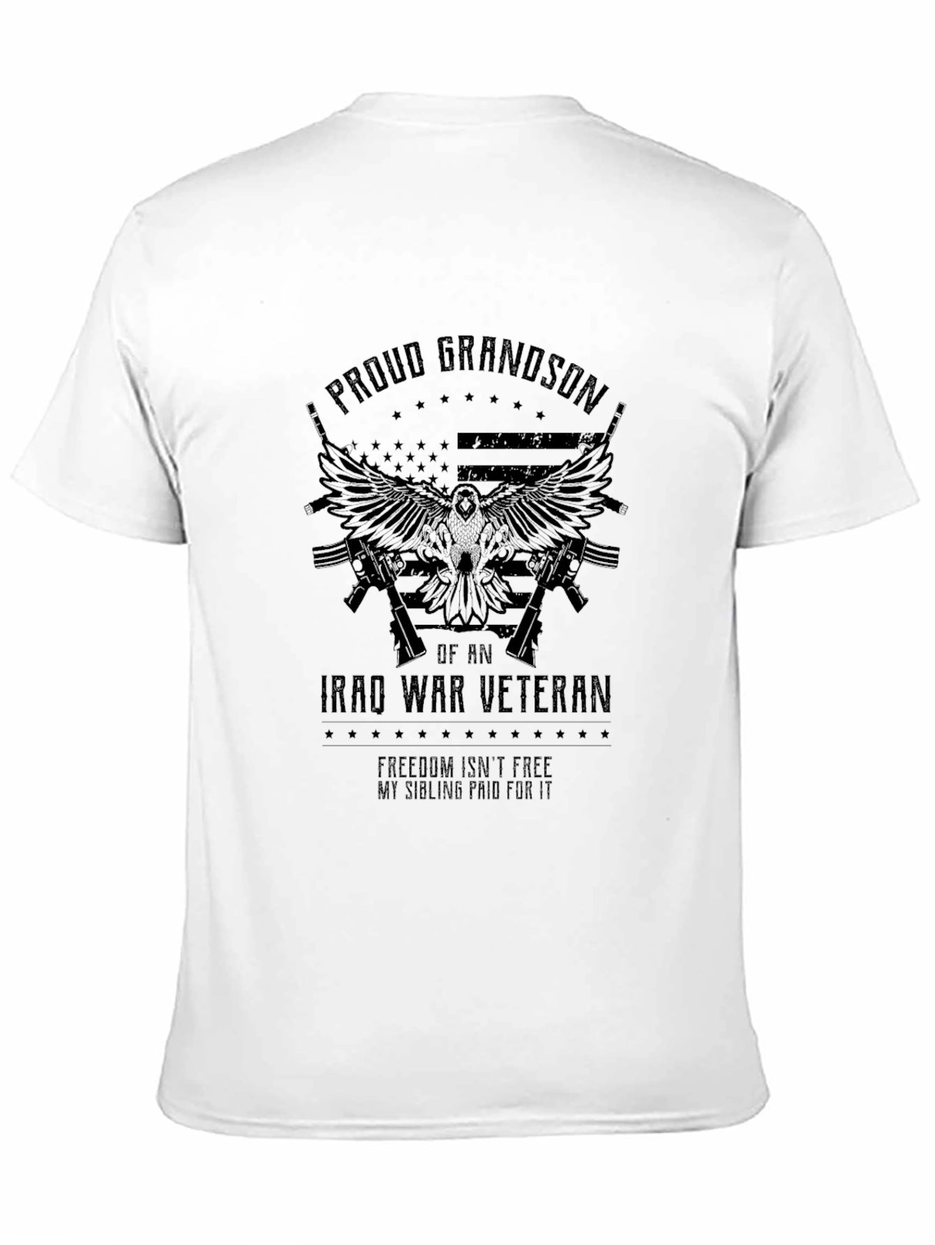 Proud Grandson Iraq War Veteran Graphic T-Shirt
