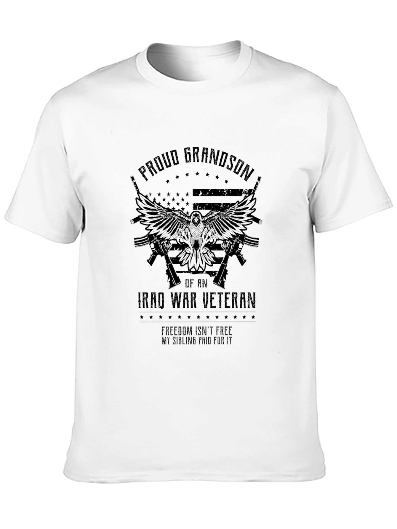 Proud Grandson Iraq War Veteran Graphic T-Shirt
