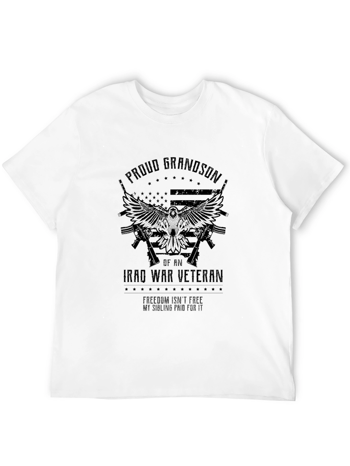 Proud Grandson Iraq War Veteran Graphic T-Shirt