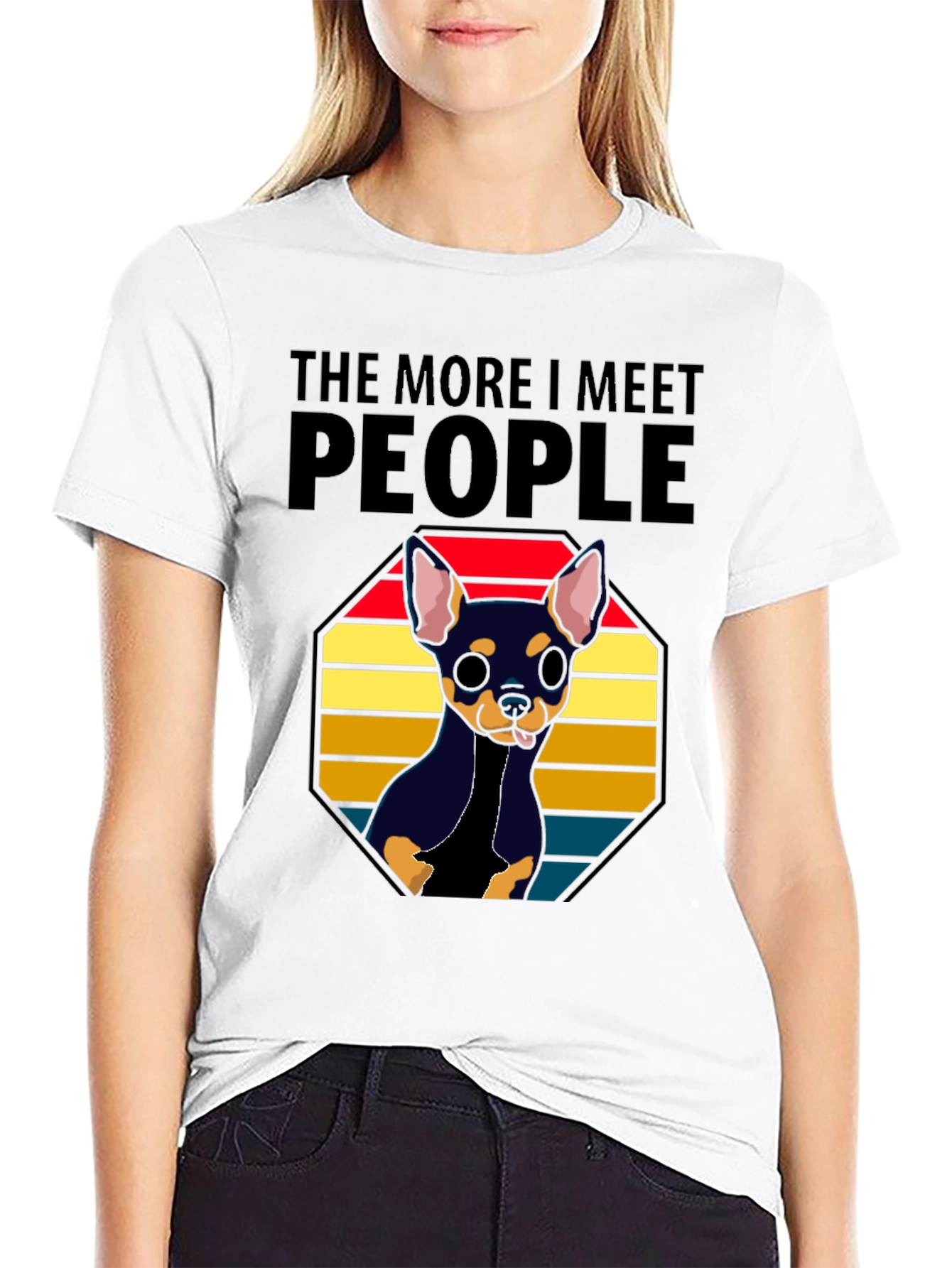 The More I Meet People Chihuahua T-Shirt