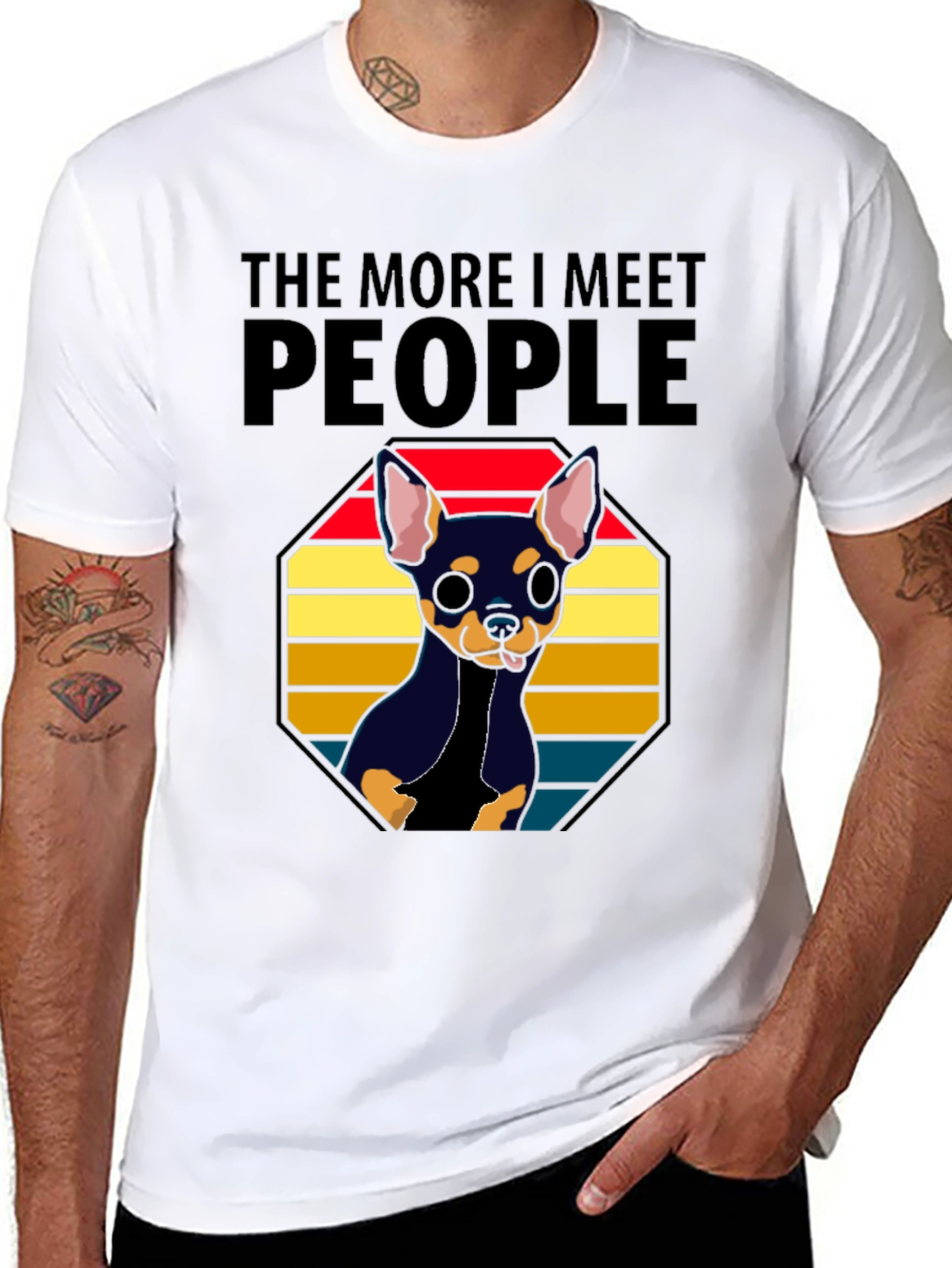The More I Meet People Chihuahua T-Shirt