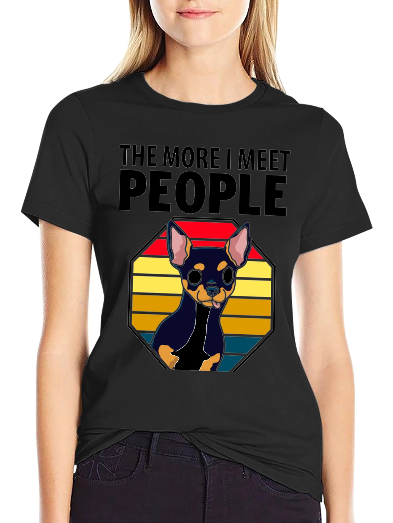 The More I Meet People Chihuahua T-Shirt