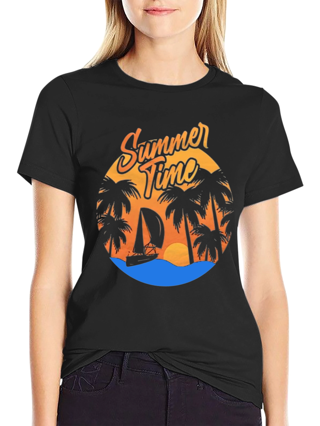 Summer Time Graphic Tee - Beach Vibes T-Shirt